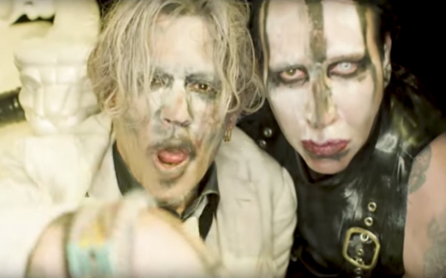 Johnny Depp Stars In The New Marilyn Manson Video