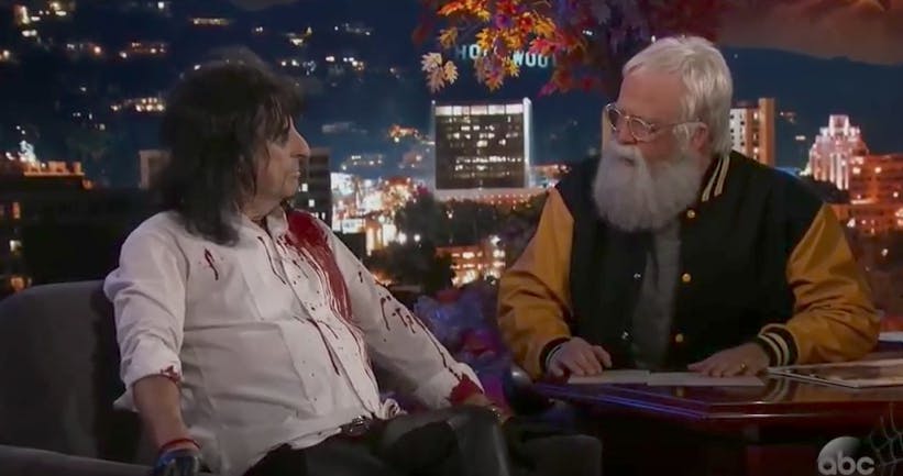Watch Dave Grohl Present Jimmy Kimmel Live Dressed As David Letterman
