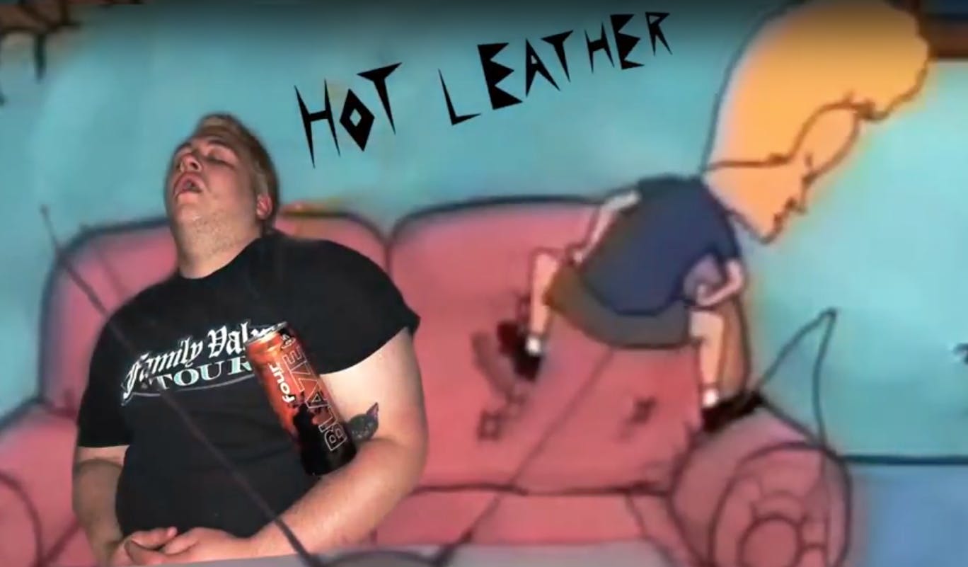 Check Out This Cool Lo-Fi Video From Hot Leather Featuring Beavis And Butthead
