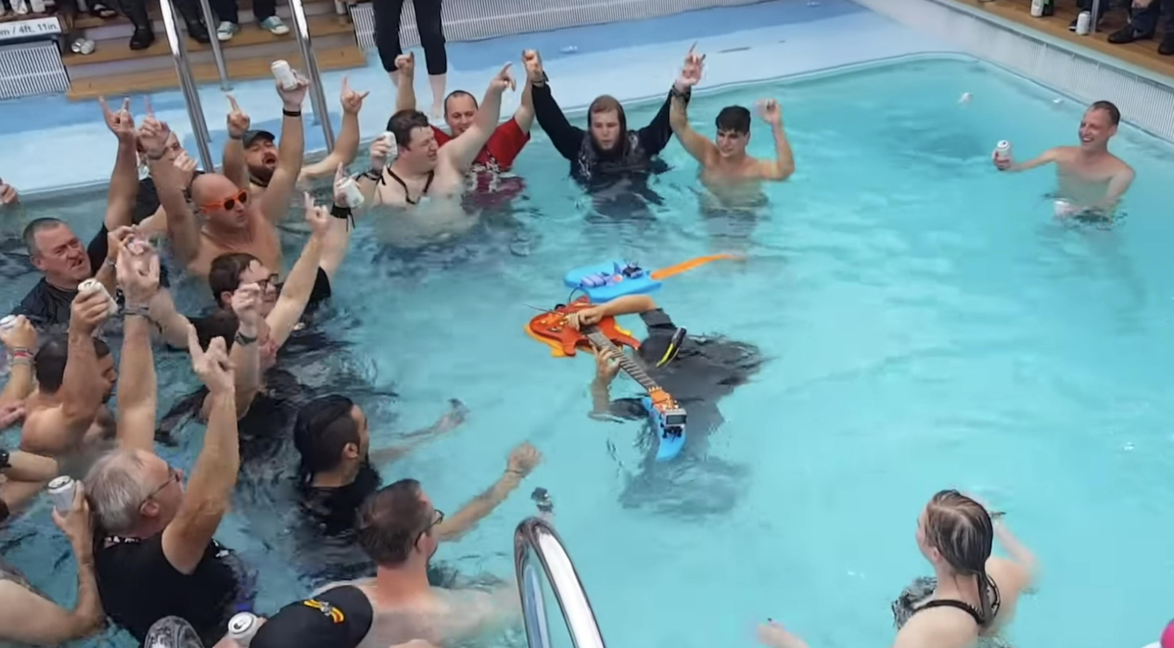 Watch: DragonForce's Herman Li Playing A Guitar Solo Underwater