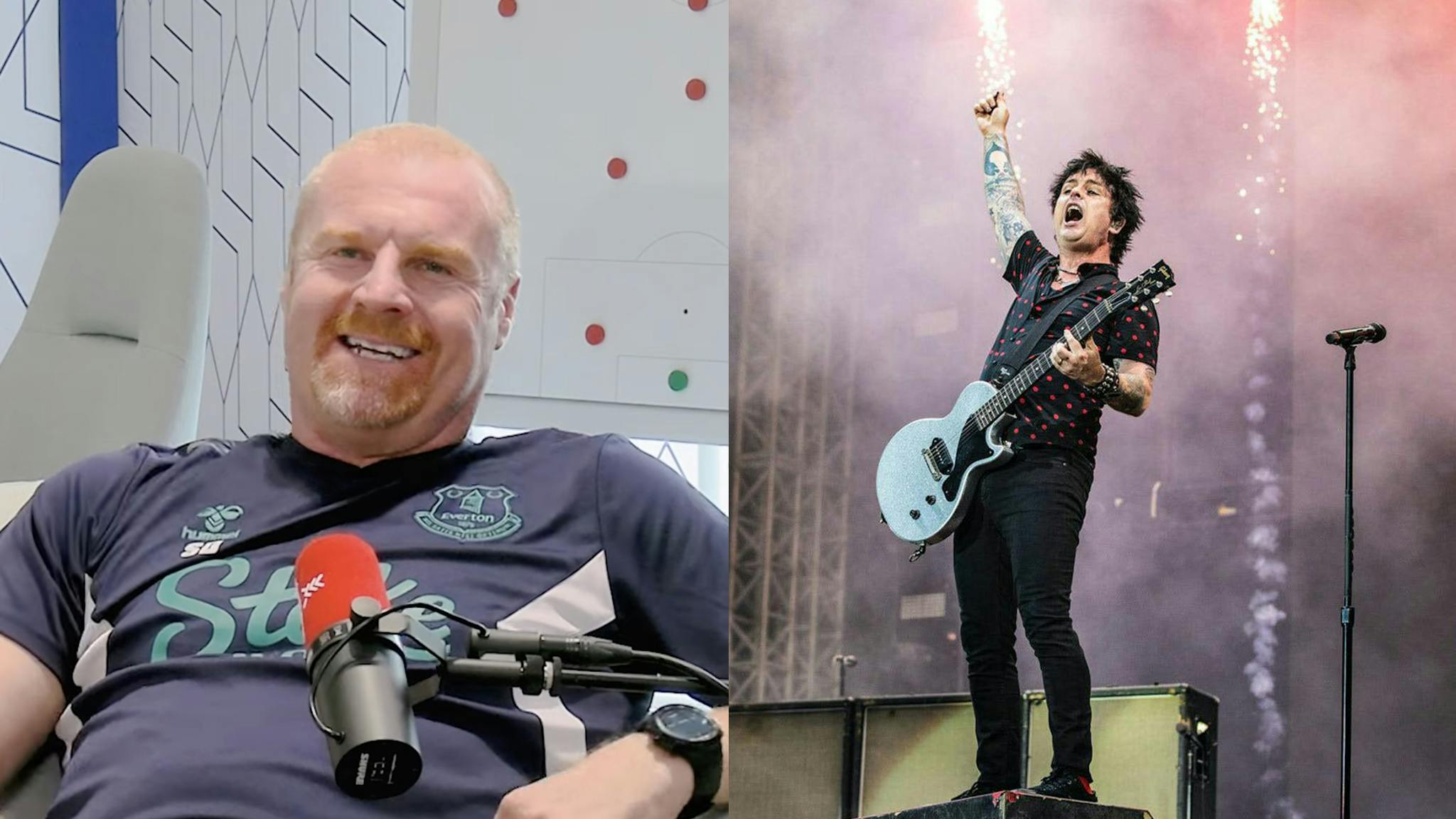 Everton manager Sean Dyche says everyone should see Green Day: “I don’t care what music you’re into, just buy a ticket”