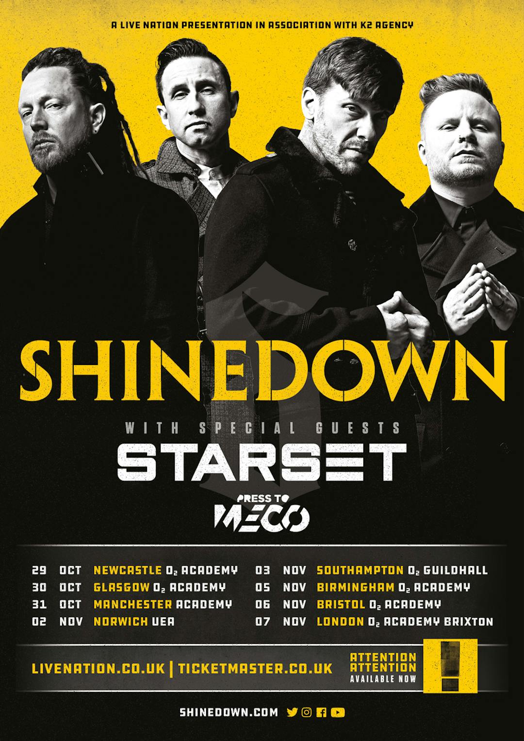 Shinedown Have Announced A UK Headline Tour Kerrang!