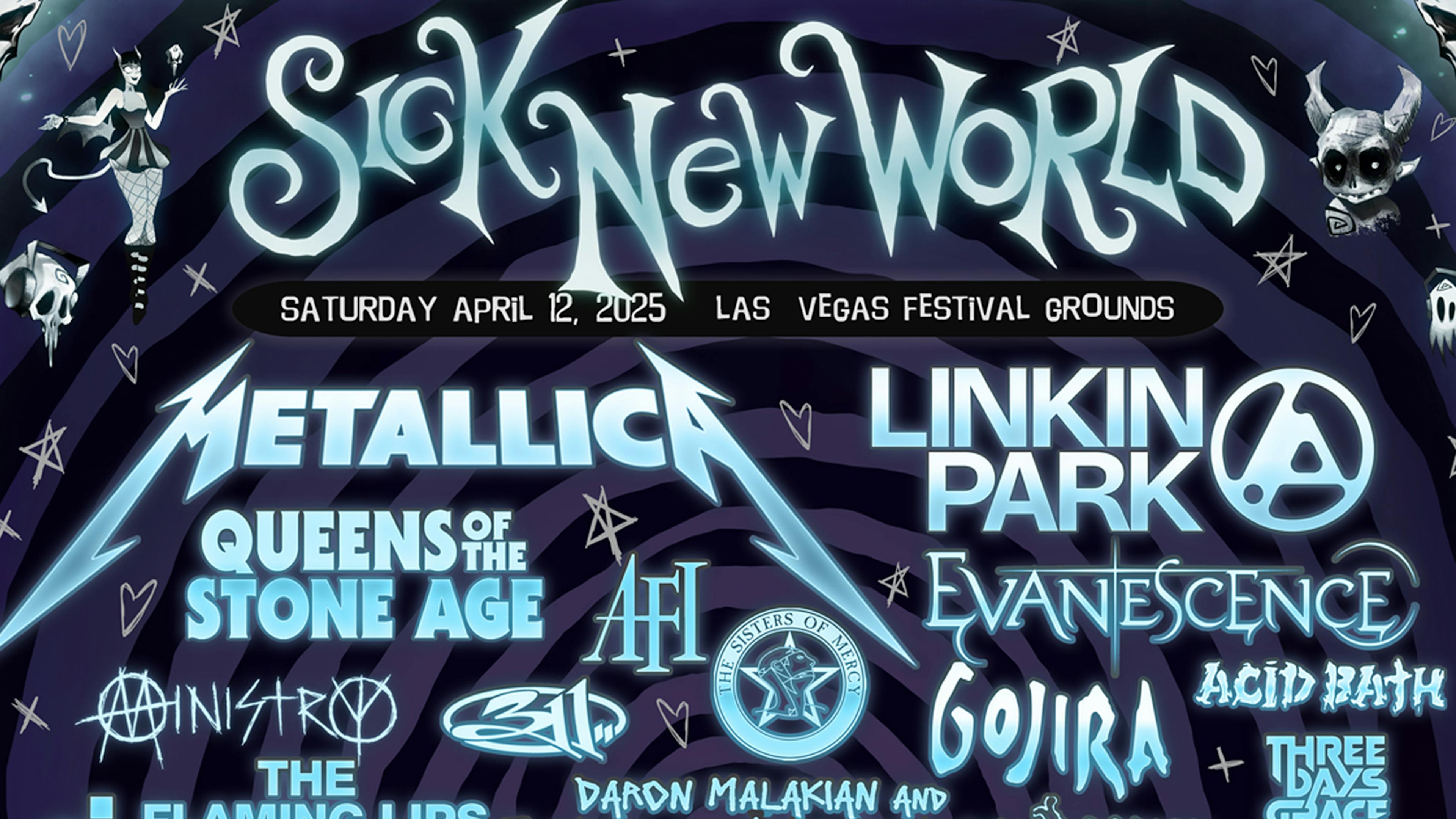 Metallica and Linkin Park to headline Sick New World 2025