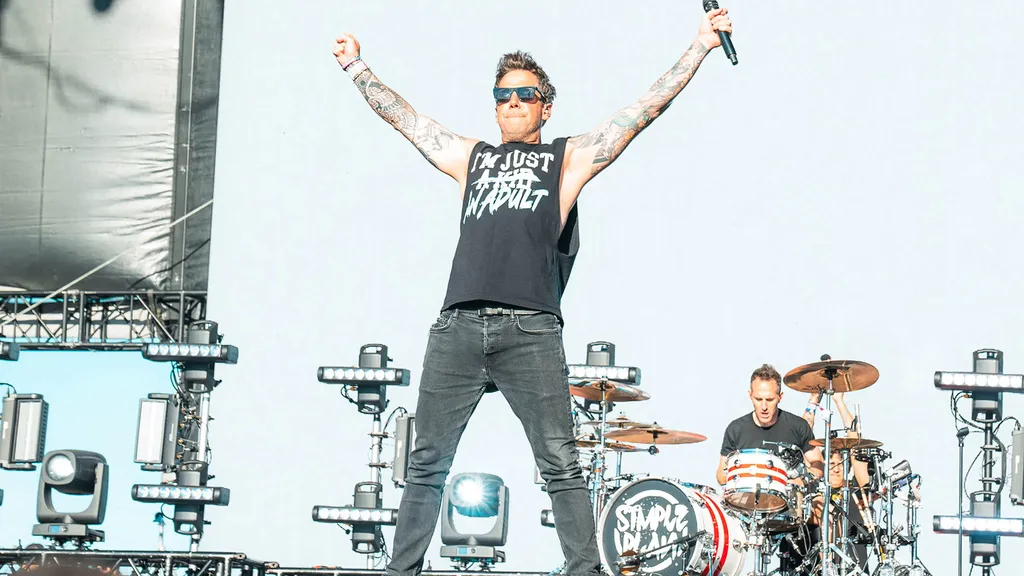 Simple Plan live Pierre Bouvier When We Were Young 2024 credit Stu Garneys