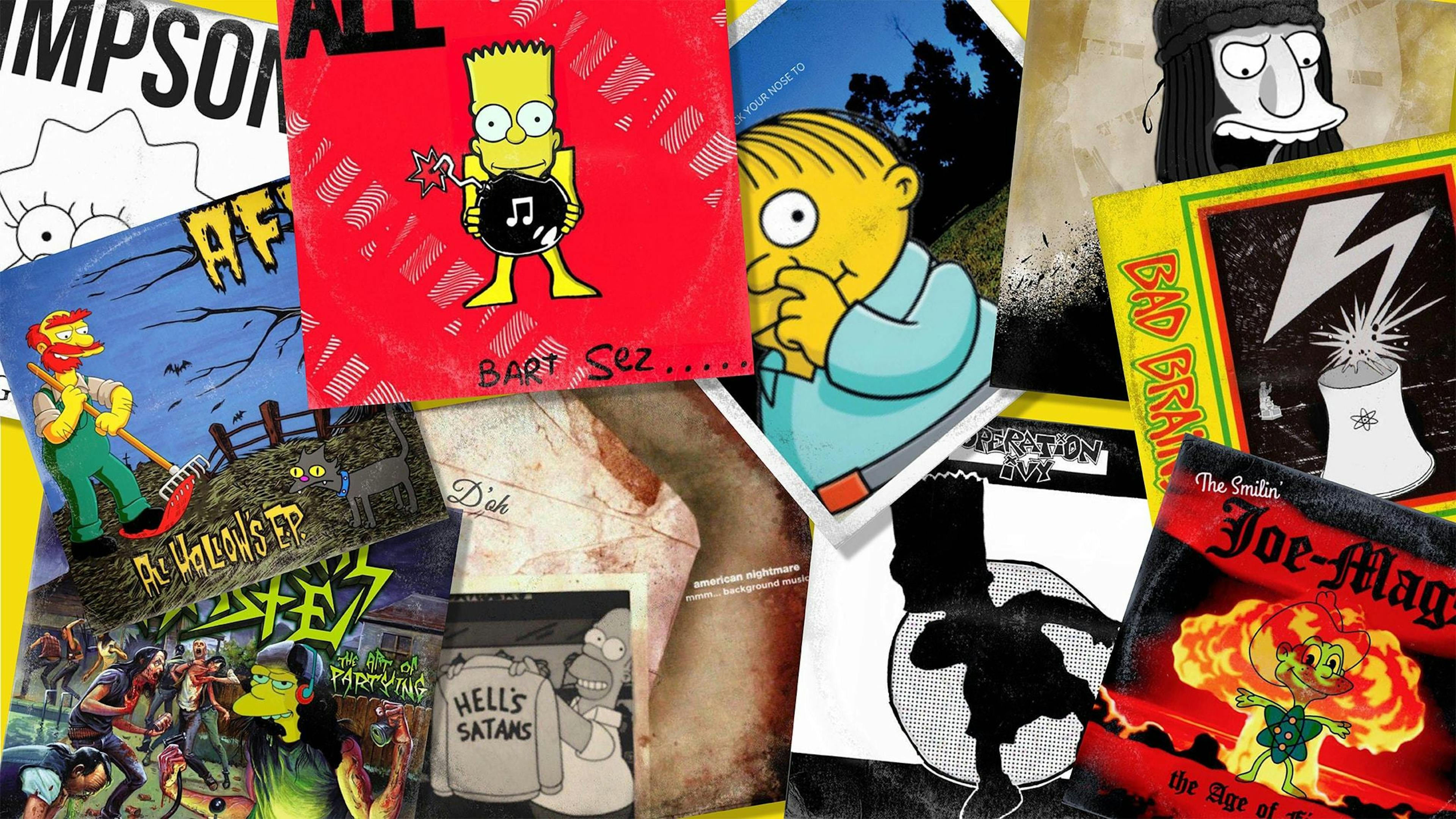 The Simpsons Meet Your Favourite Punk Albums