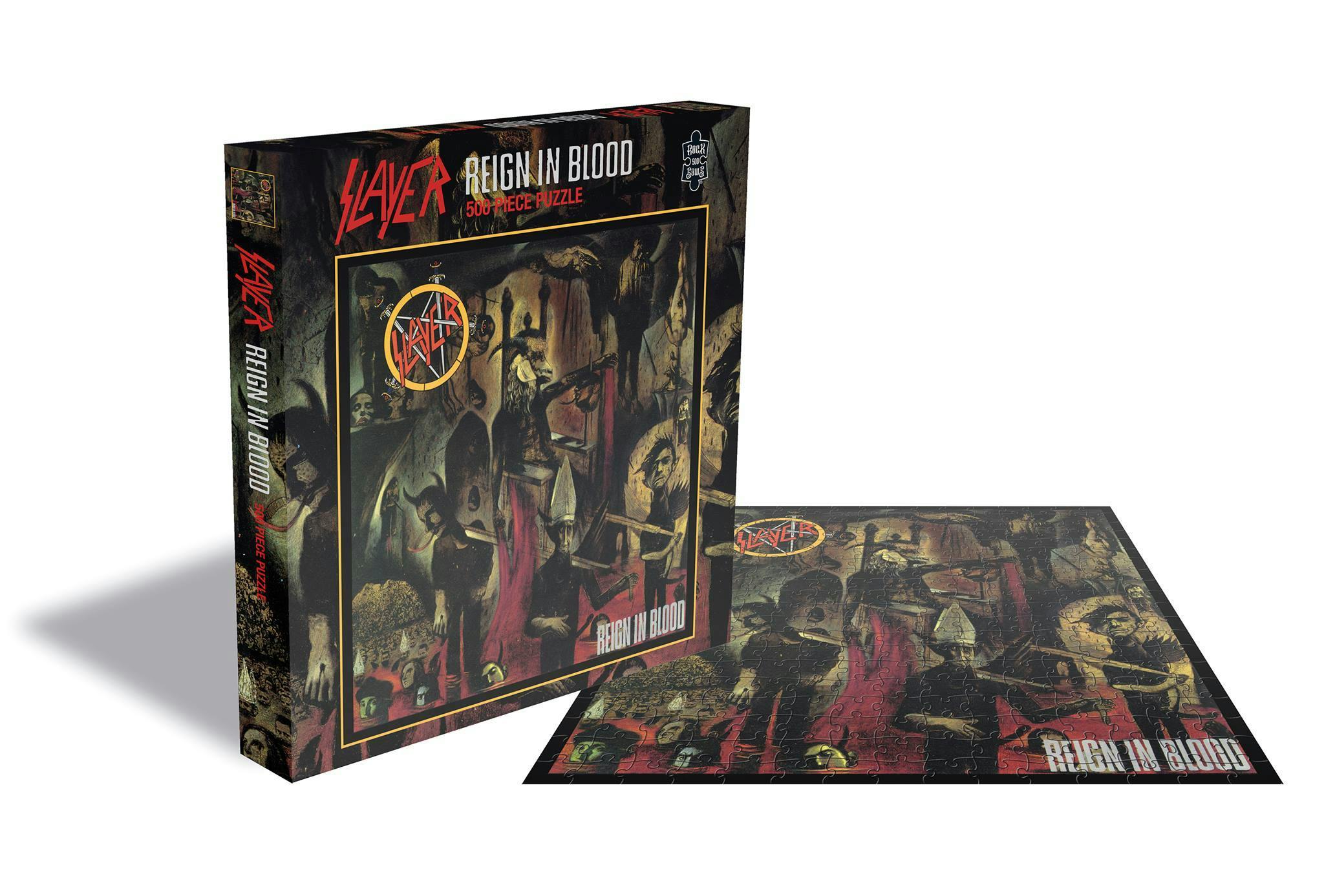 Slayer, Iron Maiden, Motörhead, and Judas Priest Jigsaw Puzzles Now Available