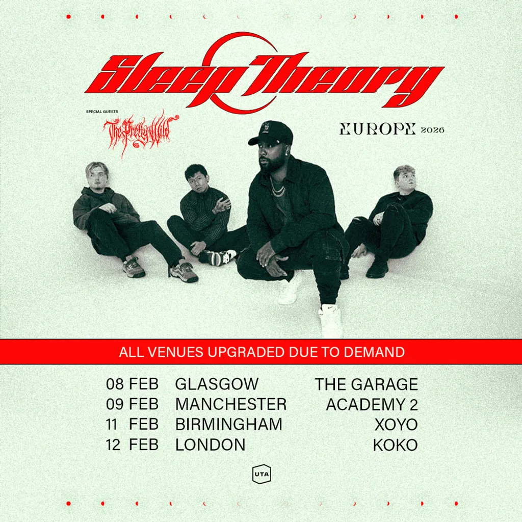 Sleep Theory upgrade UK tour venues Glasgow Manchester Birmingham London 2026 poster