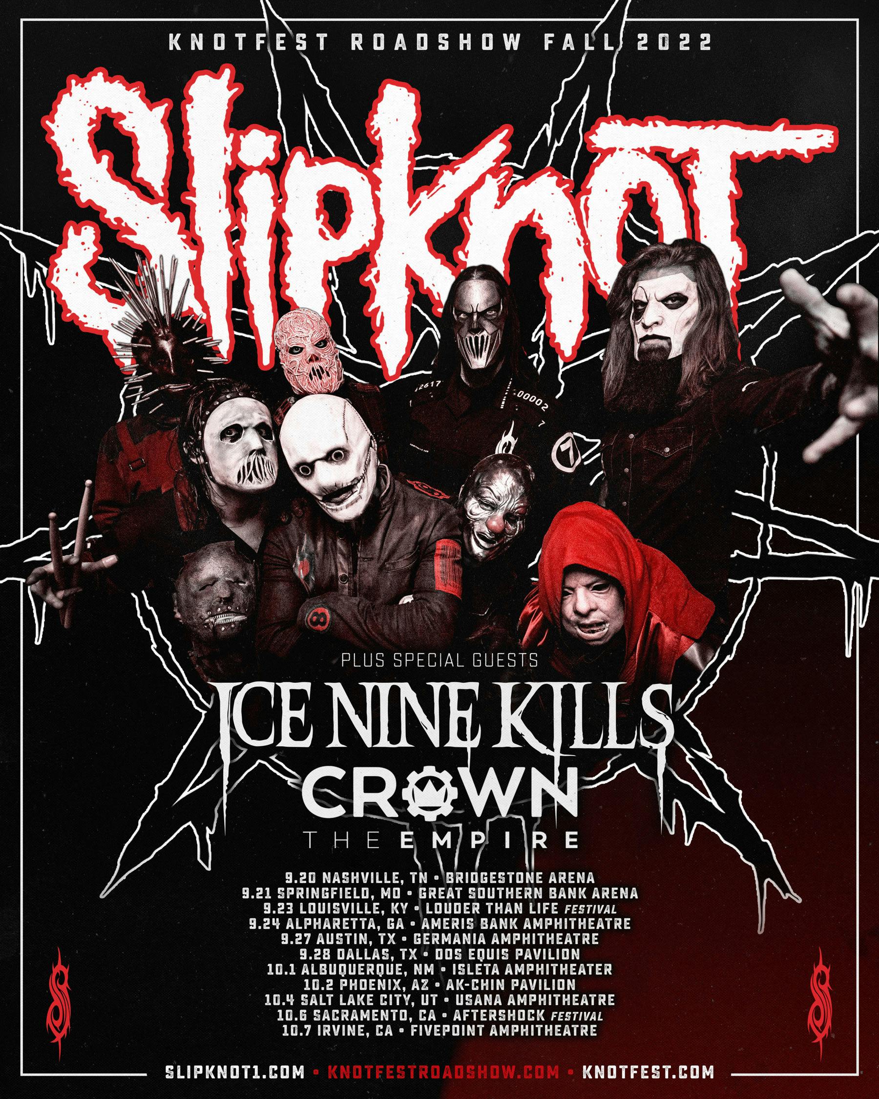 ice nine kills slipknot tour