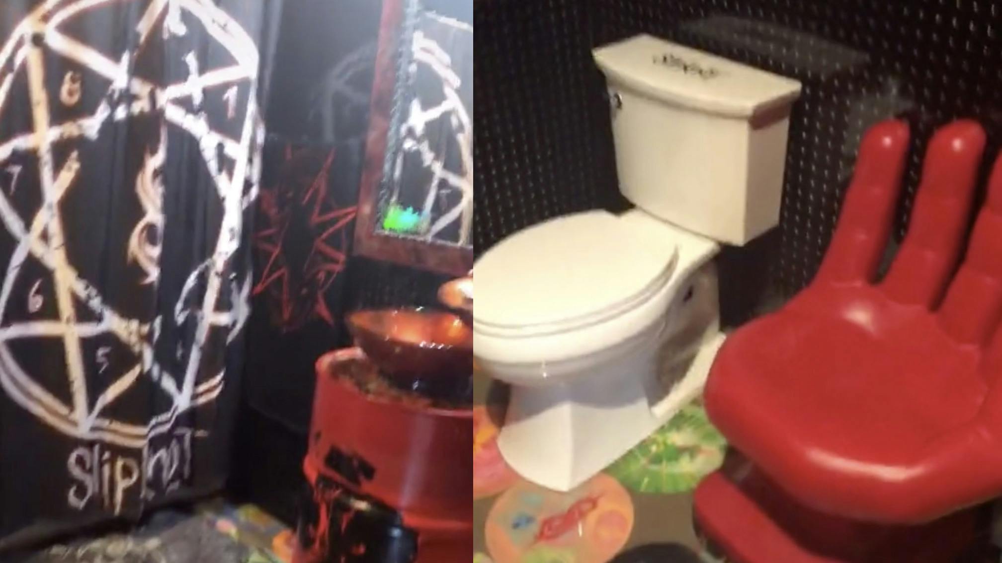 This Awesome Mum Built A Slipknot-Themed Bathroom