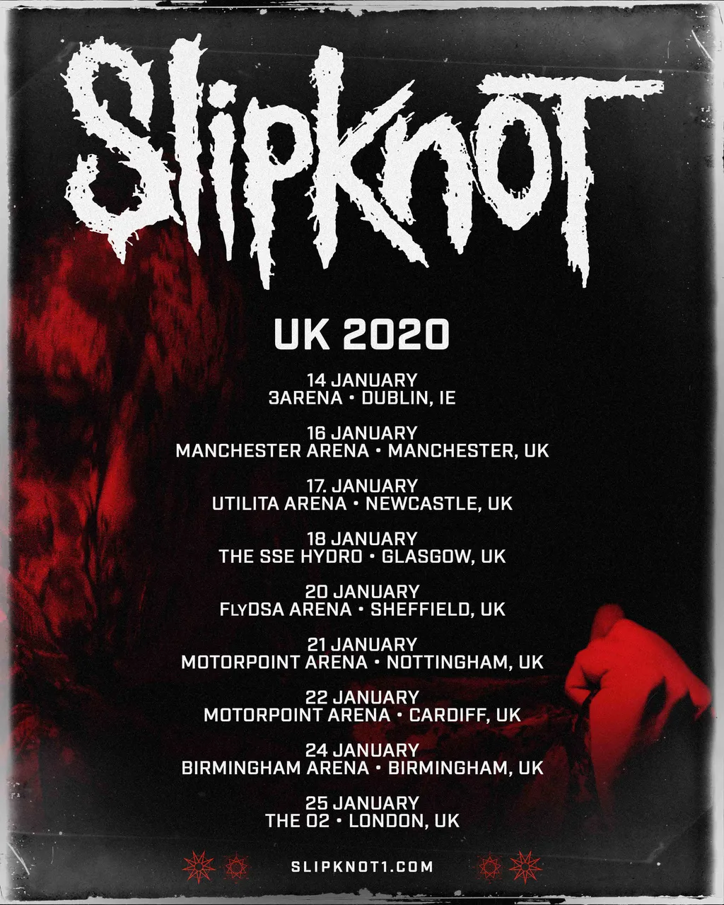 Slipknot Uktour Poster
