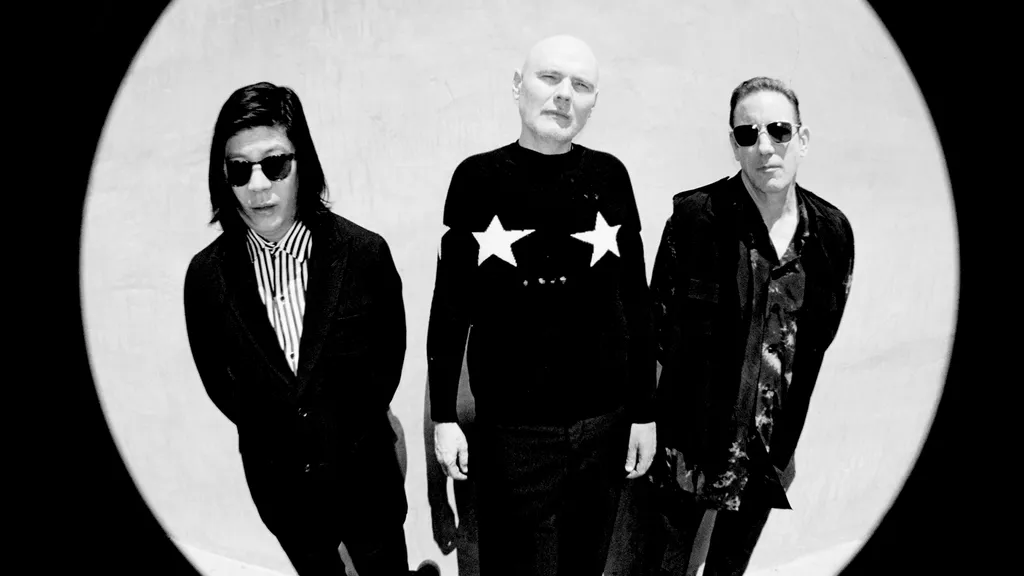 A photo of the band The Smashing Pumpkins in 2024
