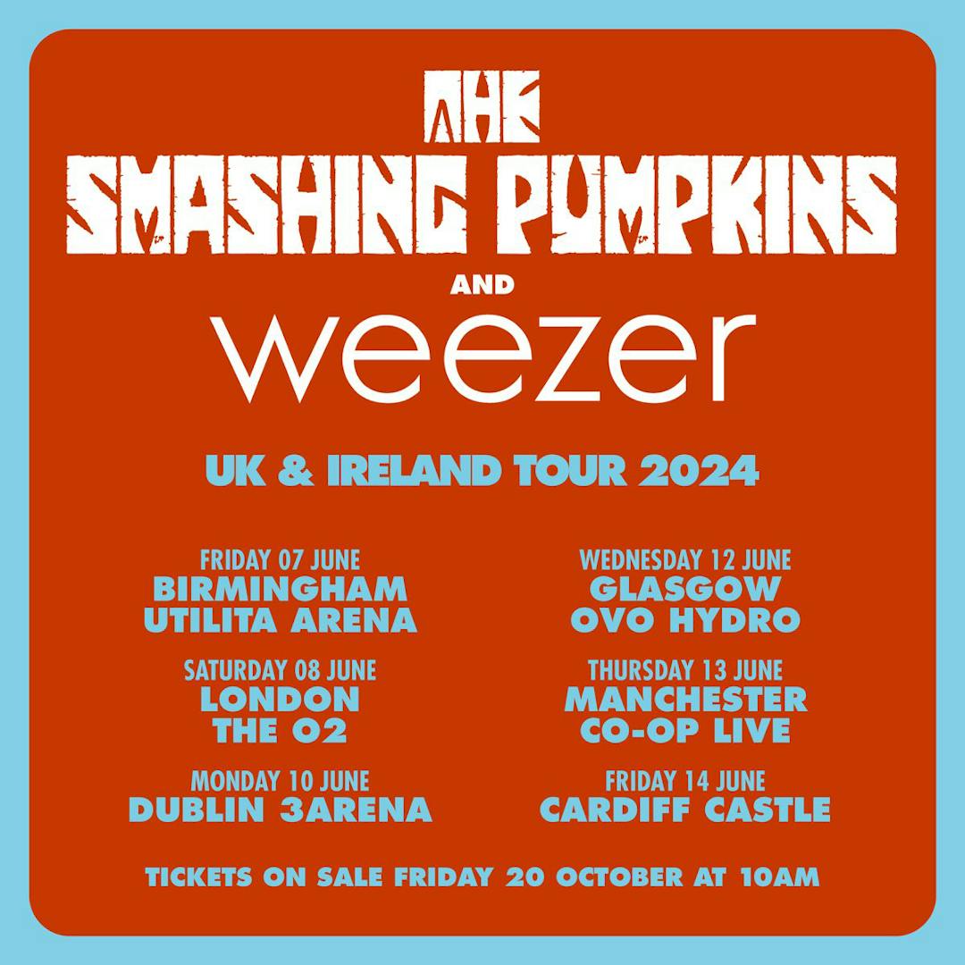 Smashing Pumpkins and Weezer announce UK and Ireland… Kerrang!