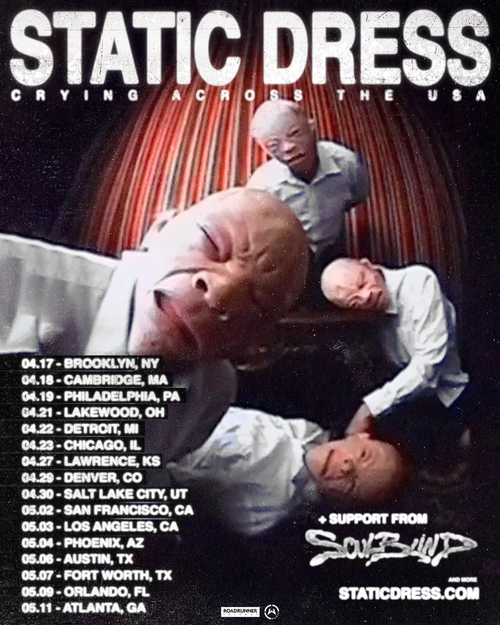 Static Dress 2025 U S tour poster