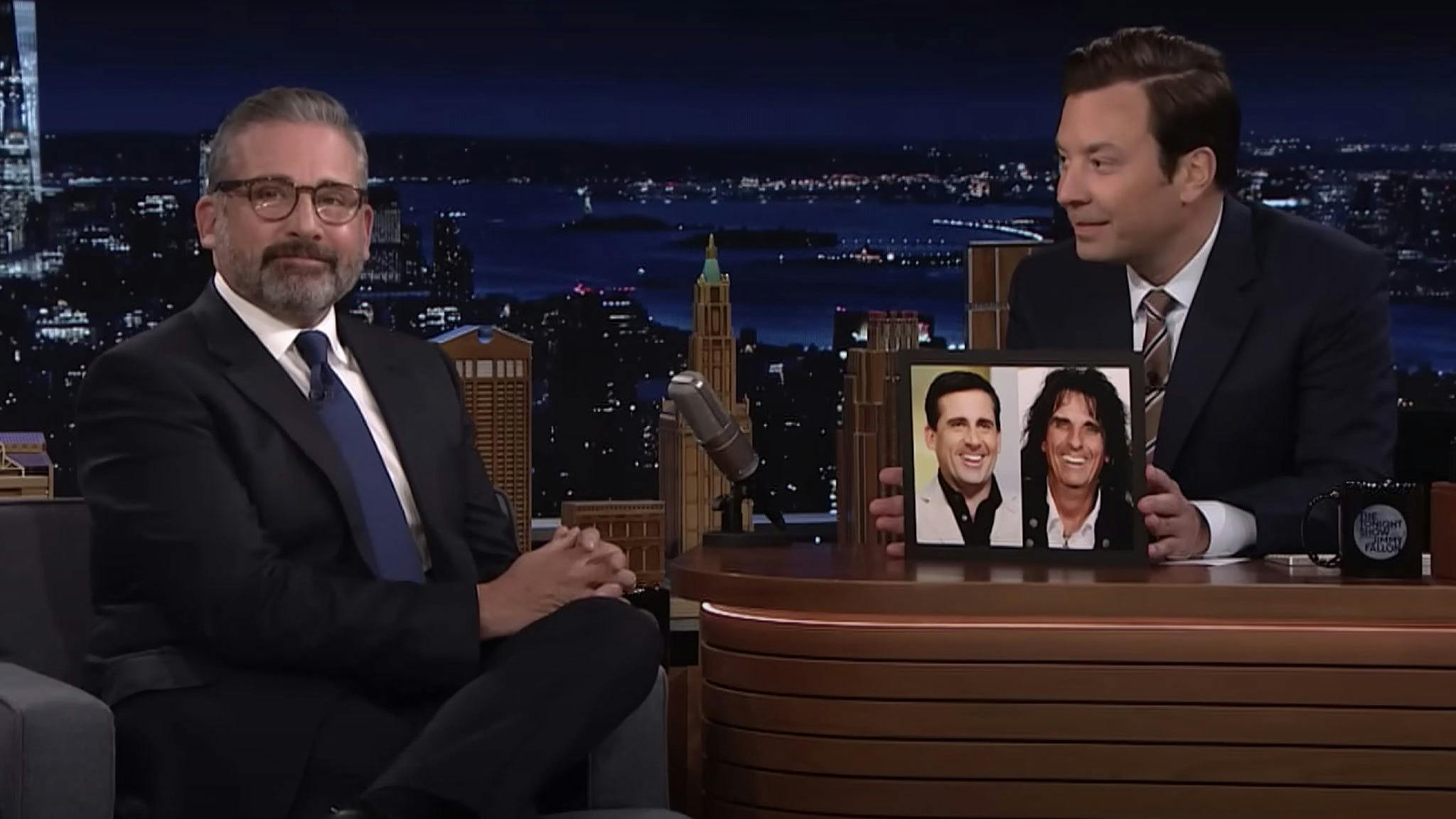 Steve Carell and Alice Cooper react to being each other’s doppelgängers