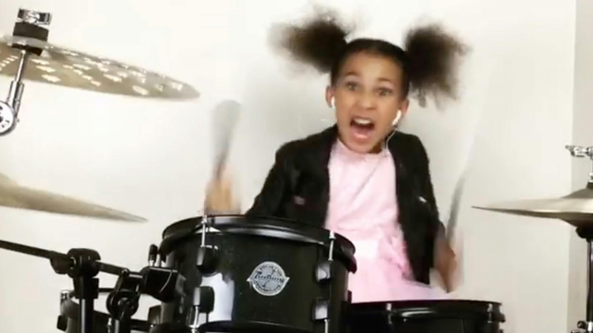 Watch This Nine-Year-Old Crush It Drumming To Chop Suey!