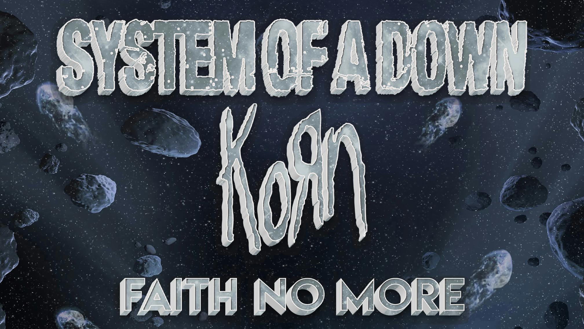System Of A Down, Korn, Faith No More reschedule stadium shows: "Hopefully this will be the last time the dates are moved"