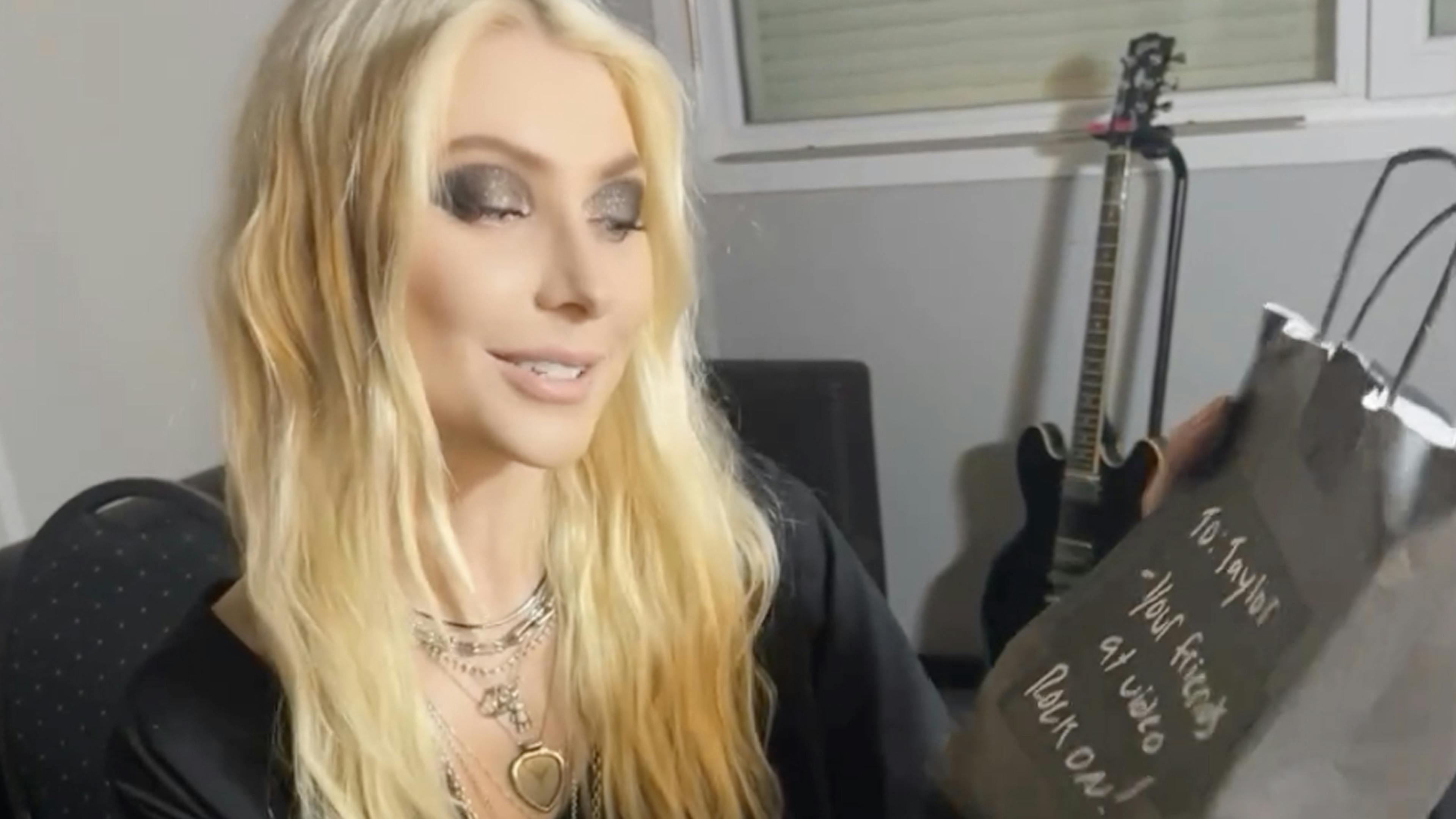 AC/DC’s crew sent Taylor Momsen a fun gift after she was bitten by a bat onstage