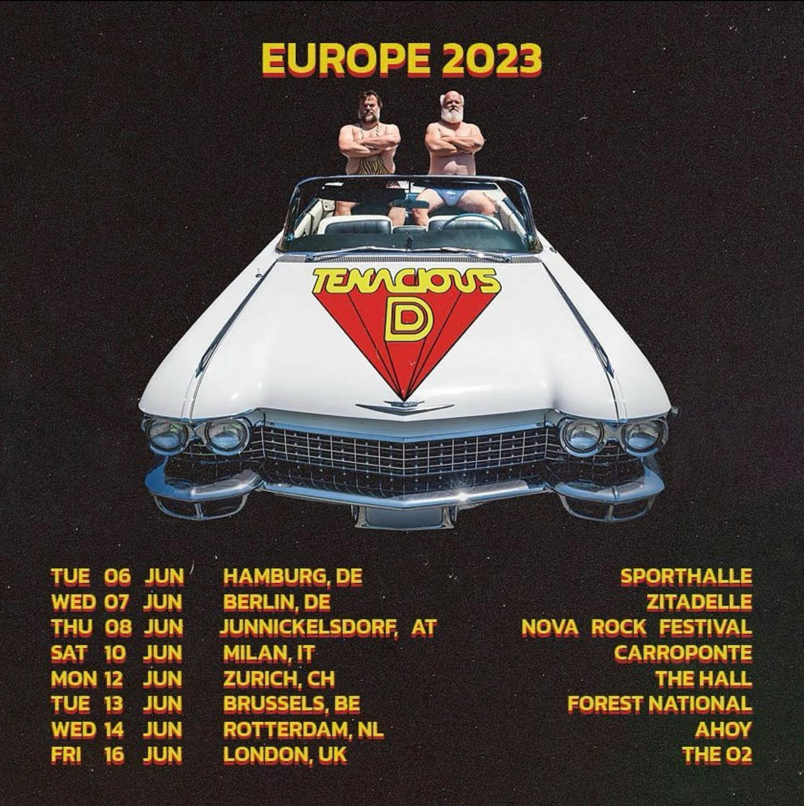 tenacious d european tour 2022