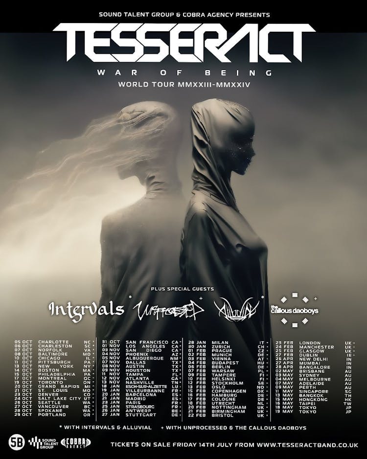 tesseract tour support