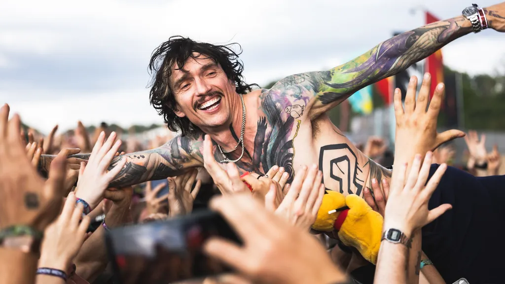 The Darkness Download Festival 2025 live Justin Hawkins header credit Jenn Five