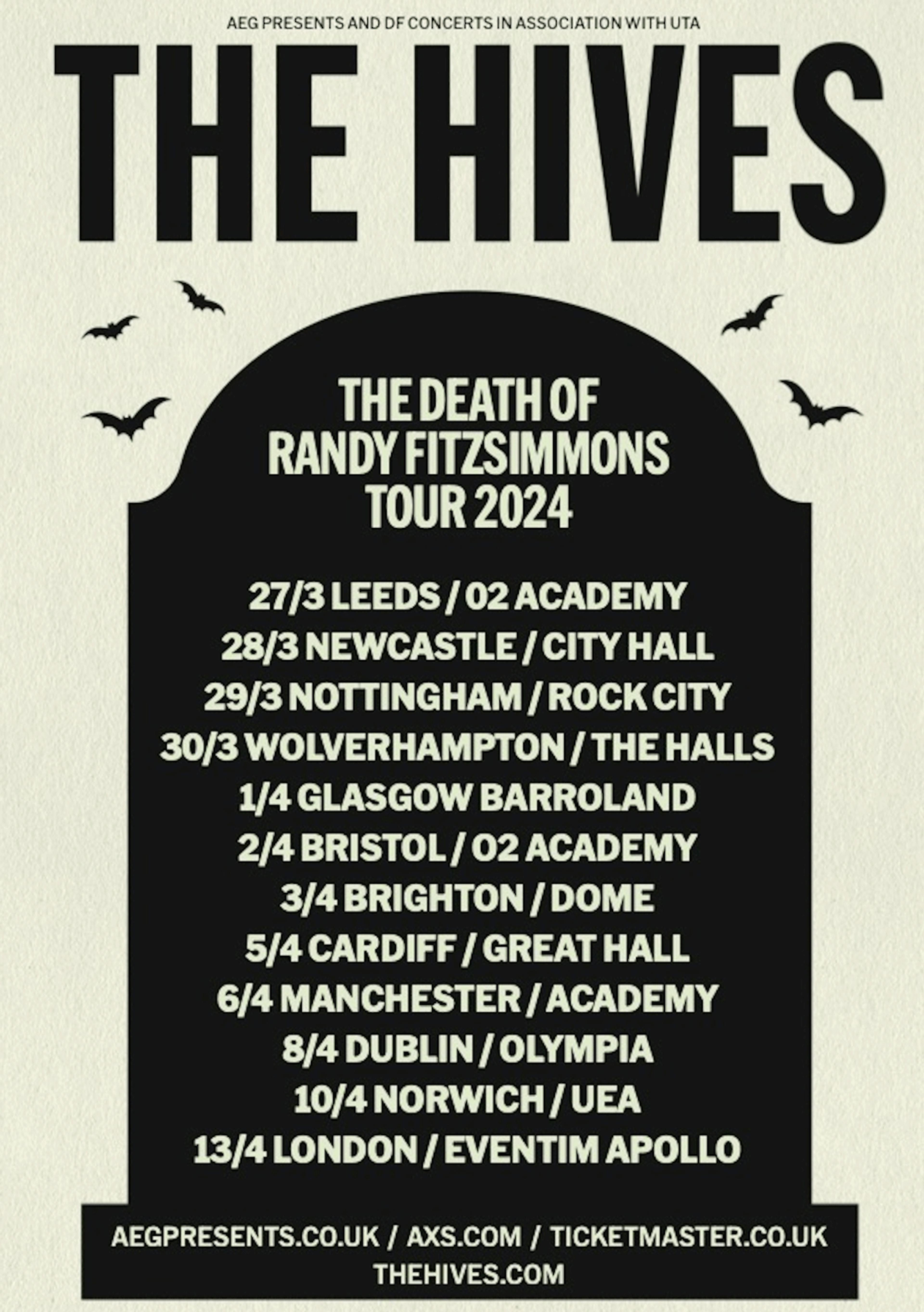 the hives tour dates 2024