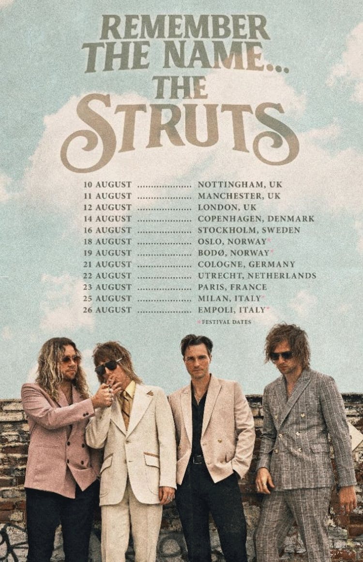 the struts uk tour 2023