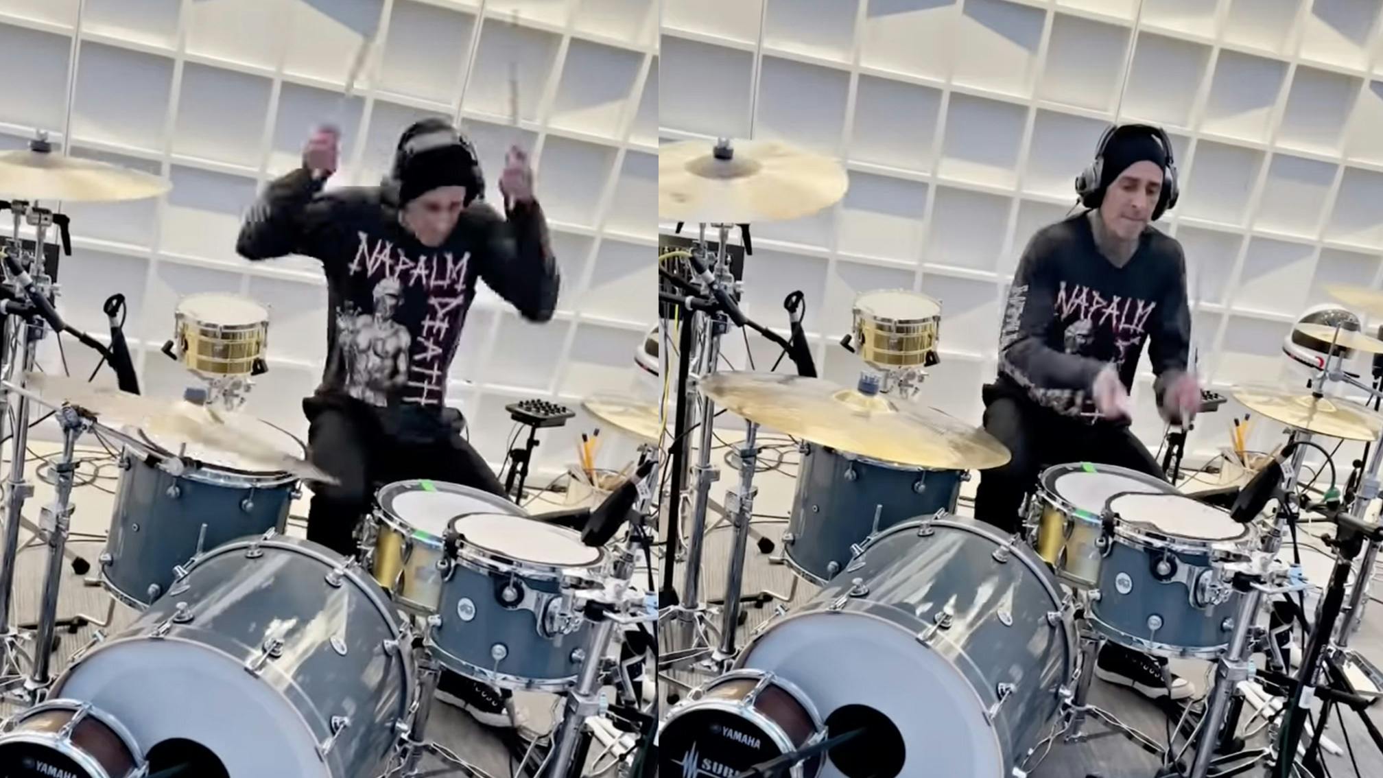 Watch: Travis Barker shares rocky drum cover of Adele’s Easy On Me