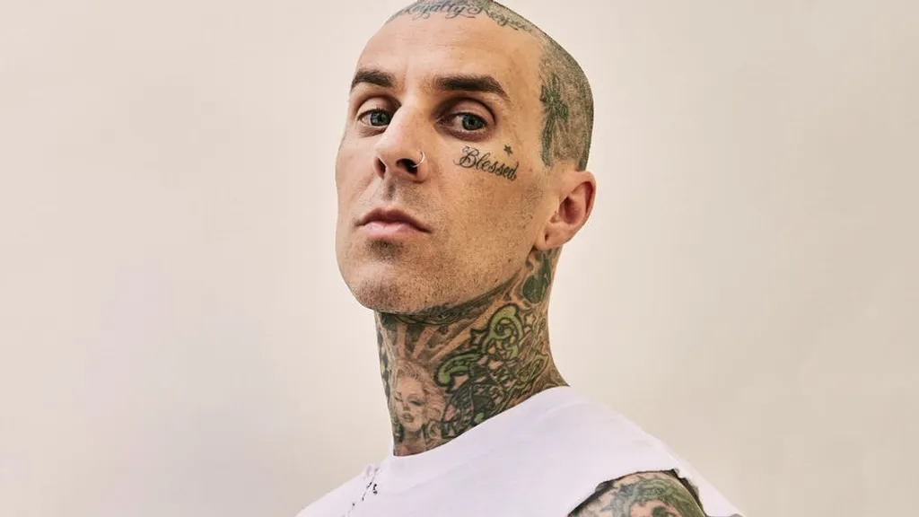 Travis Barker Closeup Portrait By Jonathan Weiner