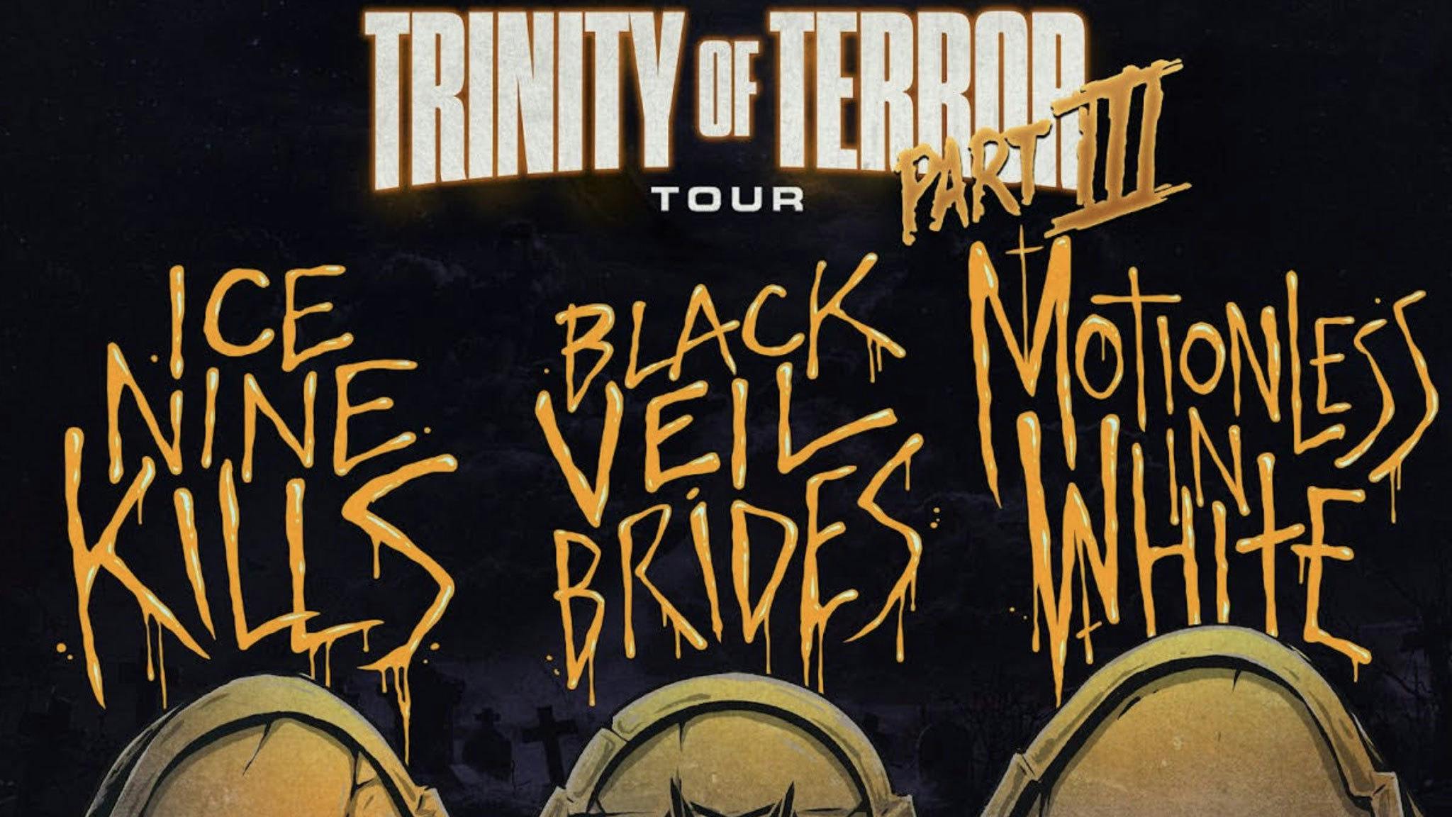 Ice Nine Kills, Black Veil Brides and Motionless In White announce third leg of Trinity Of Terror tour
