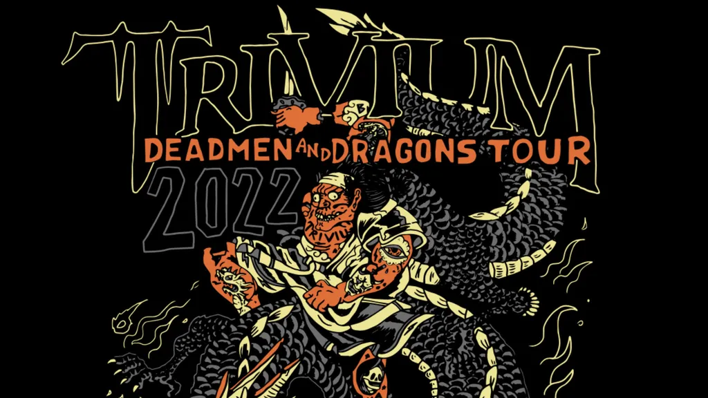 Trivium Deadmen And Dragons 2022 tour header
