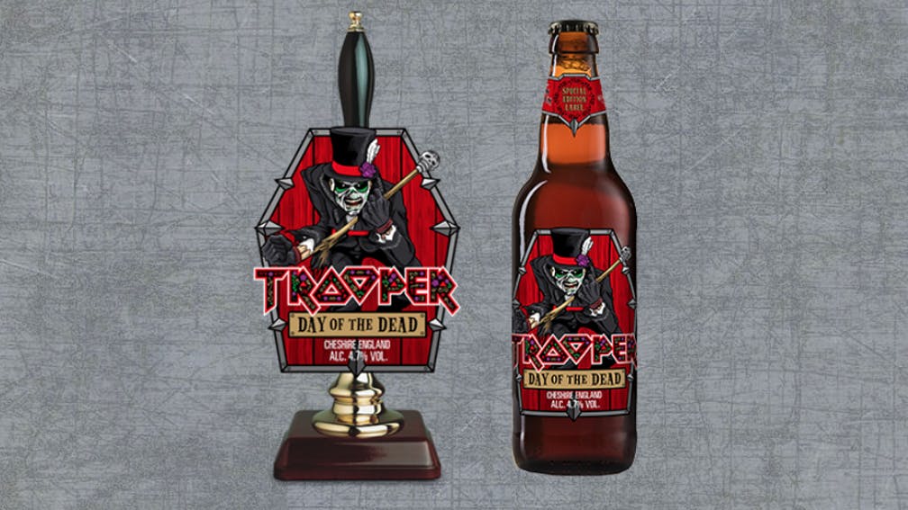 Iron Maiden Launch Day Of The Dead Trooper Beer For Halloween