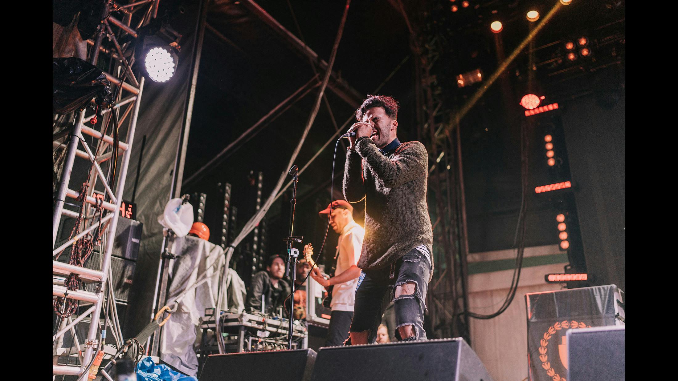No, Aussie heroes Northlane aren't on the bill at UNIFY (they played last year, duh). But that doesn't stop frontman Marcus Bridge turning up to the Tarwin Lower festival and joining Hellions onstage, reminding everyone that he's a force to be reckoned with. Total dude.