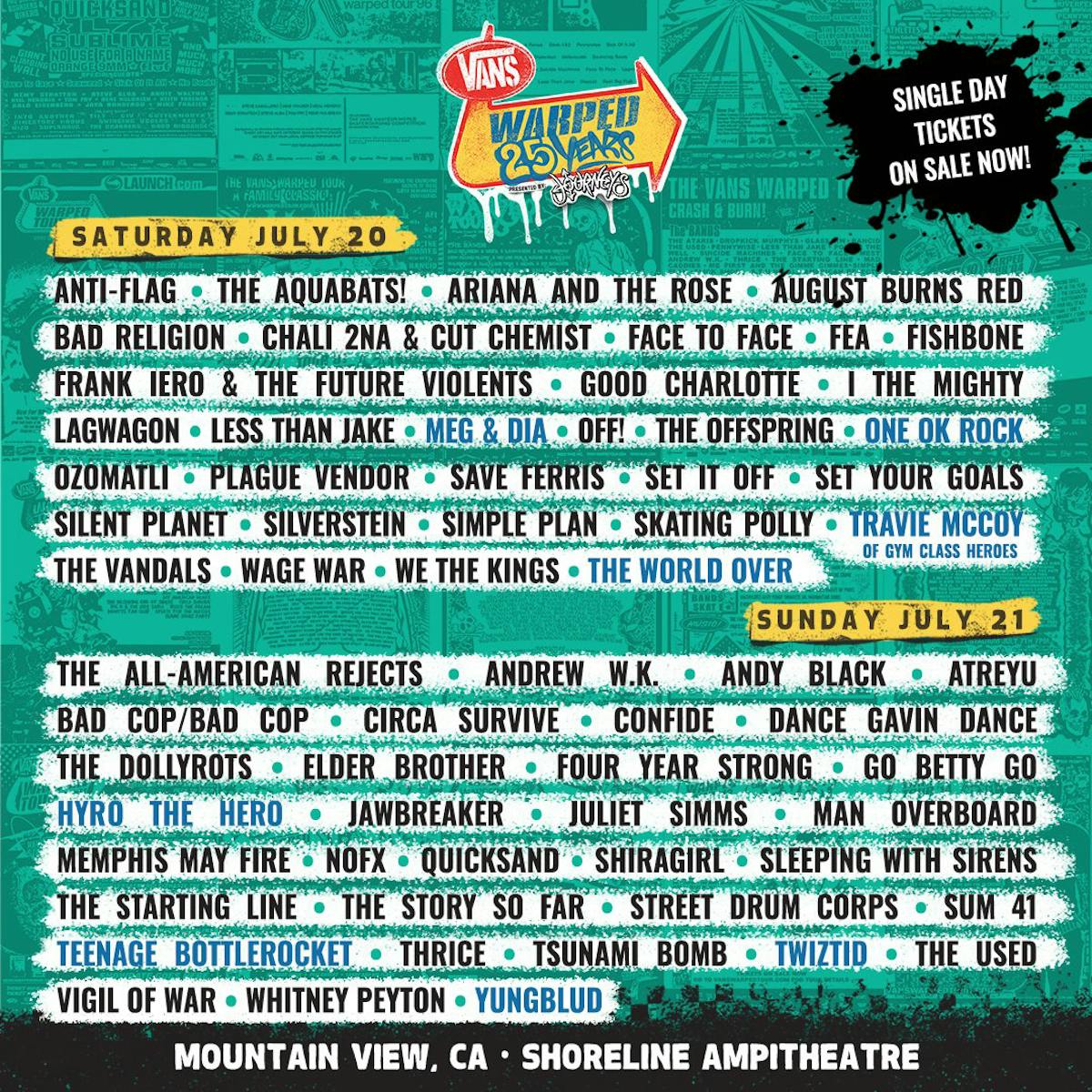 More Bands Have Been Announced For This Year's Warped Tour 