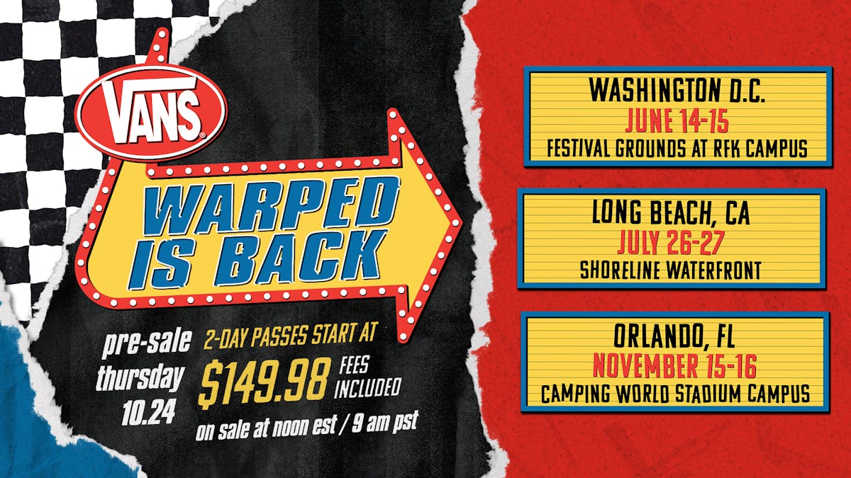 Vans Warped Tour to return to three U.S. cities in 2025 Kerrang!