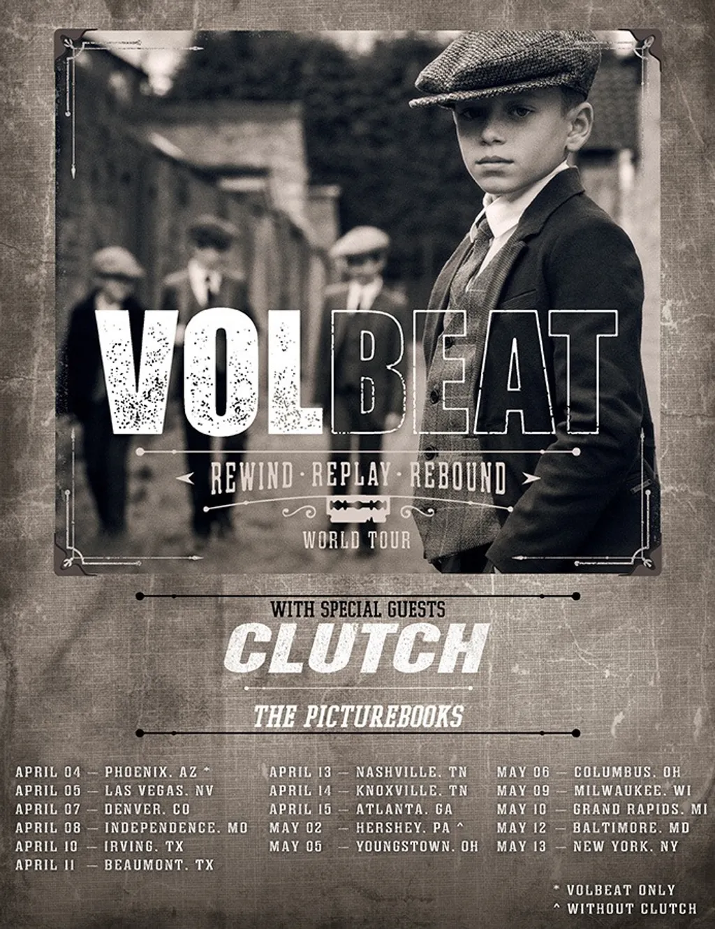 Volbeat Clutch Tour 2020 Admat