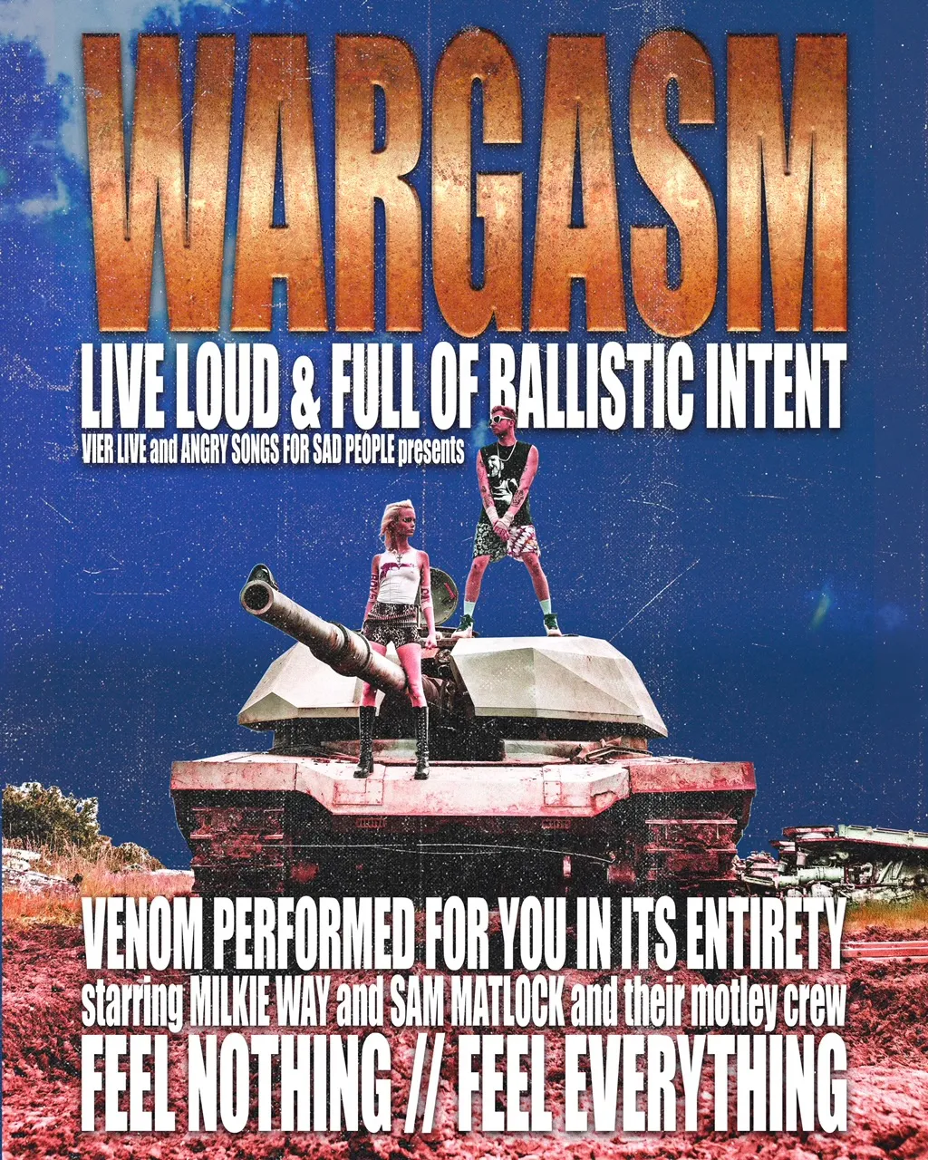 WARGASM tank livestream poster 2024