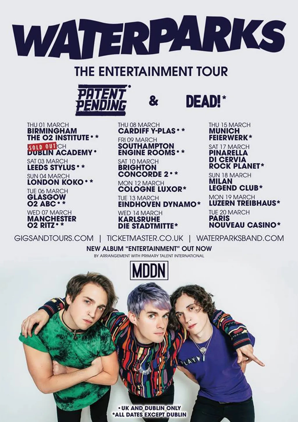 Waterparks Patent Pending Dead