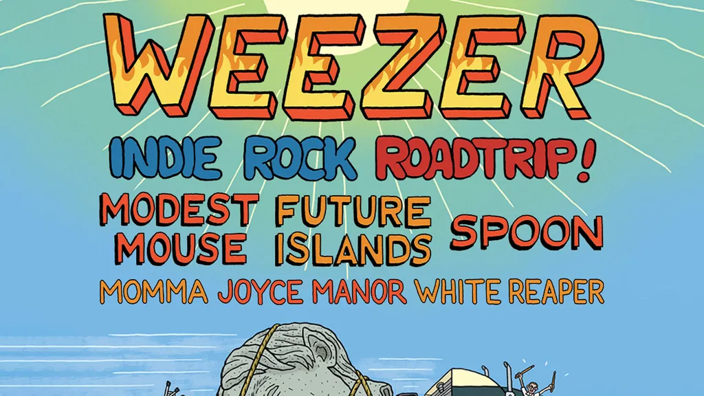 Weezer Indie Rock Roadtrip tour 2023 header