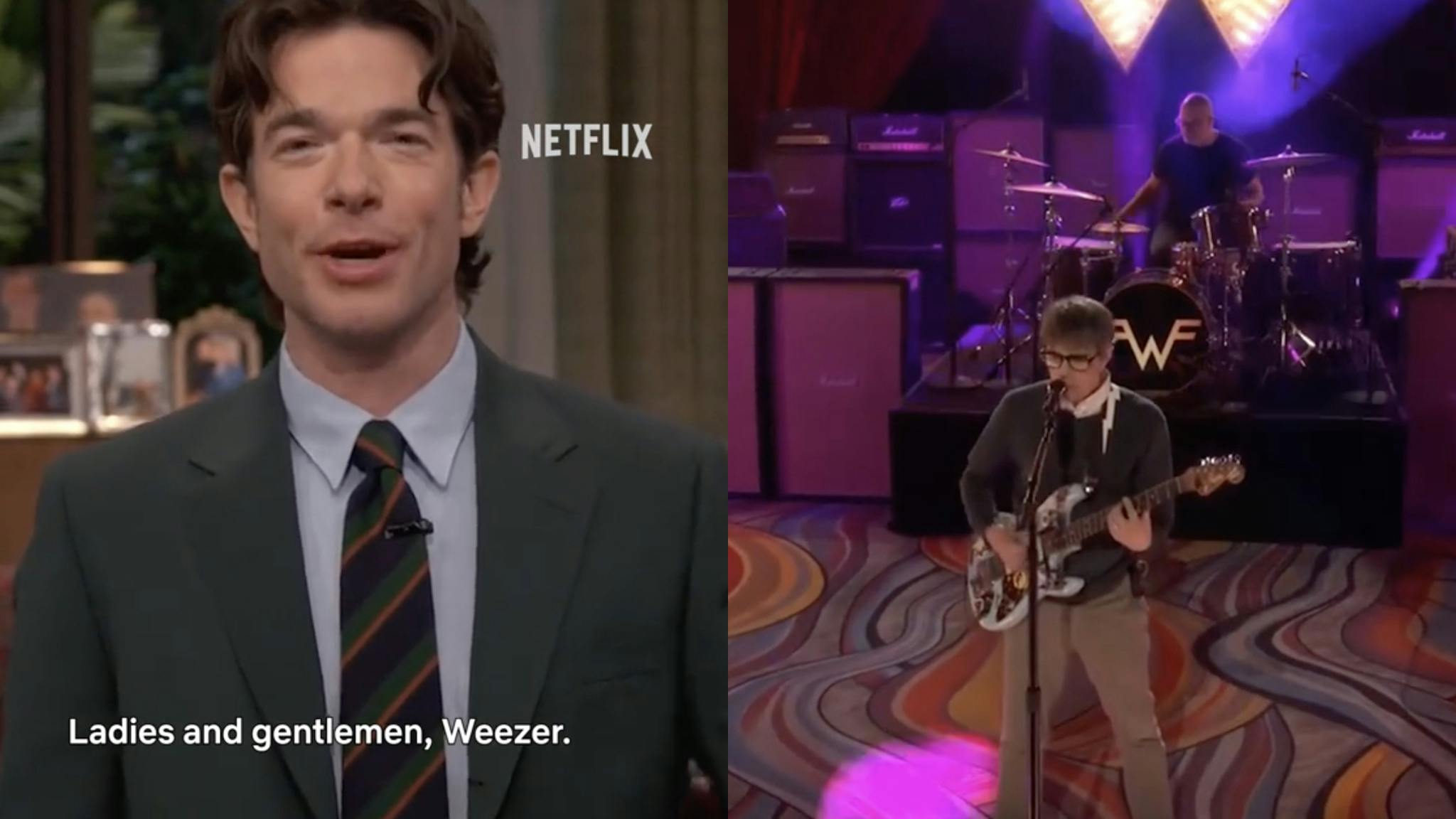 Weezer celebrate 30 years of The Blue Album on John Mulaney’s Netflix show