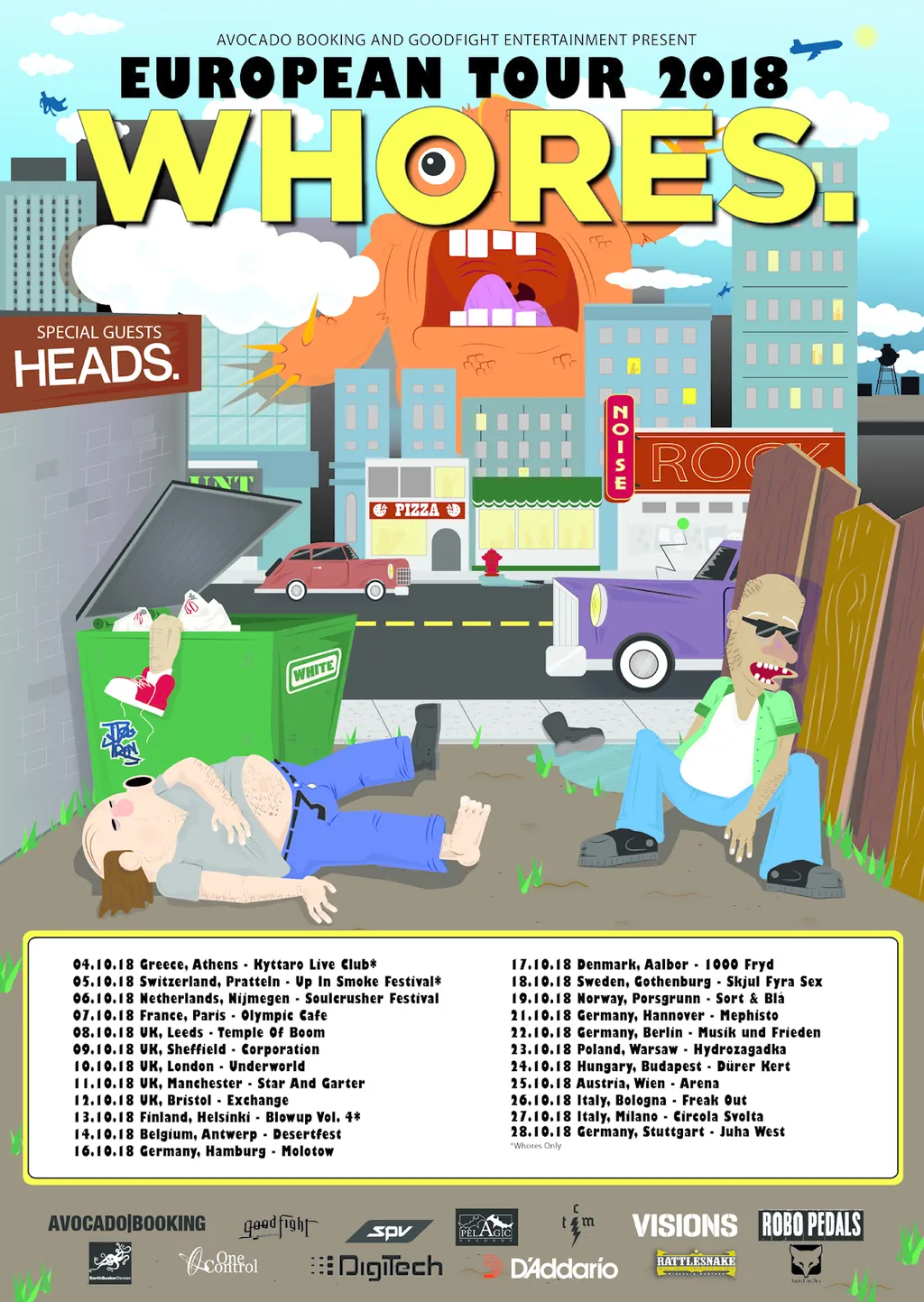 Whores Tour Poster