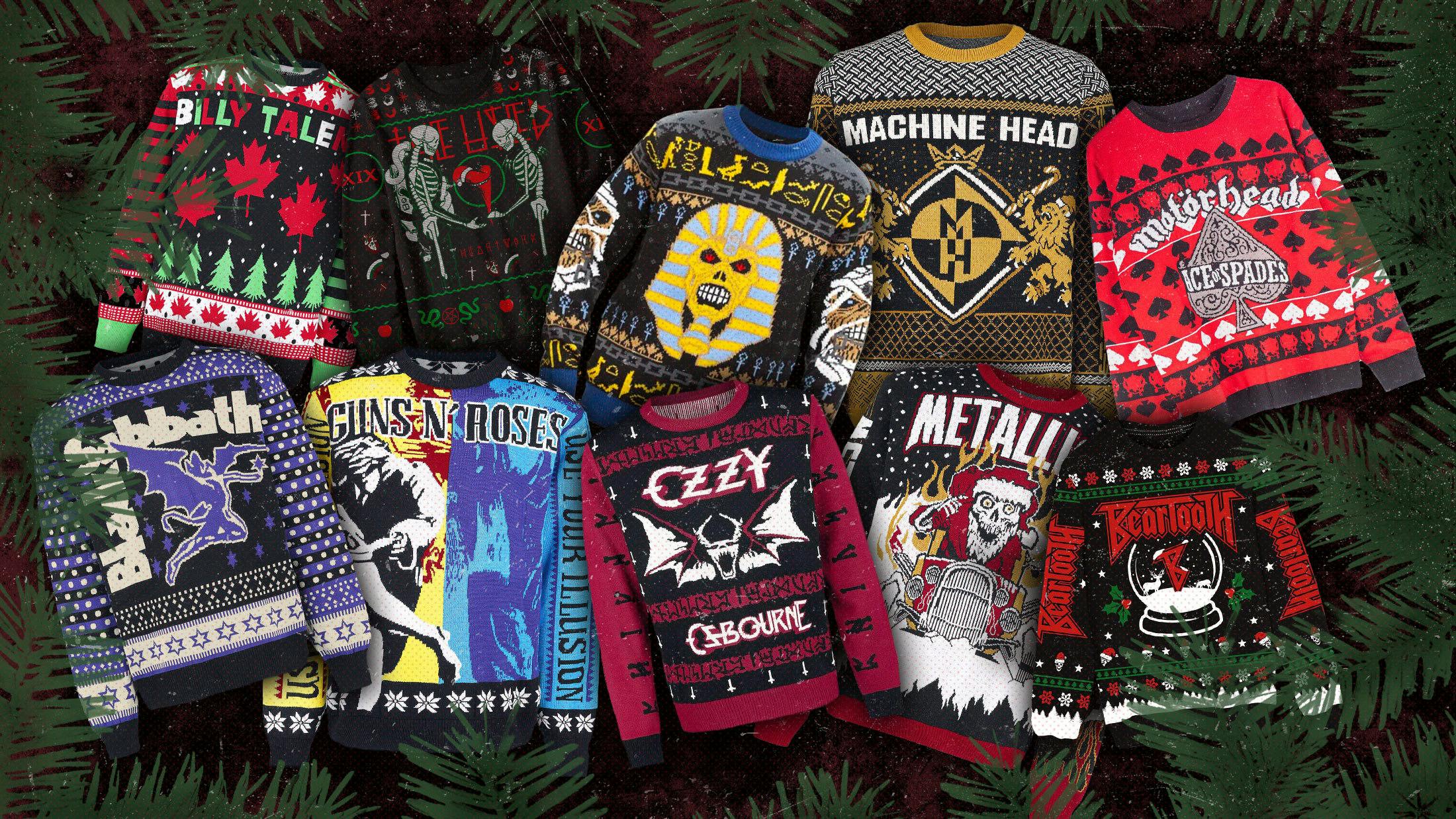 12 band Christmas jumpers that are so ugly they’re brilliant