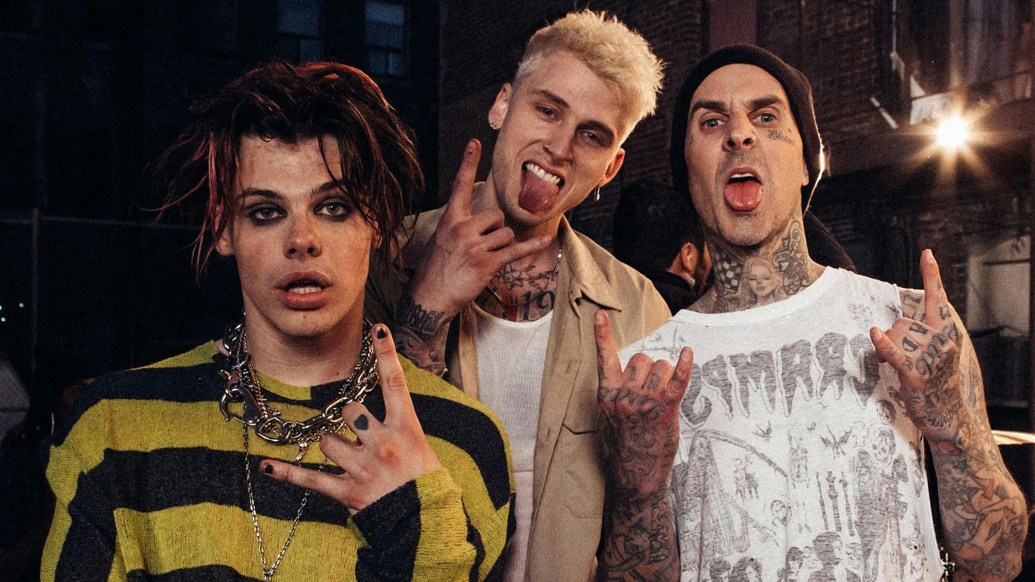 Hear MGK and YUNGBLUD's I Think I'm OKAY in the style of blink-182, State Champs and more