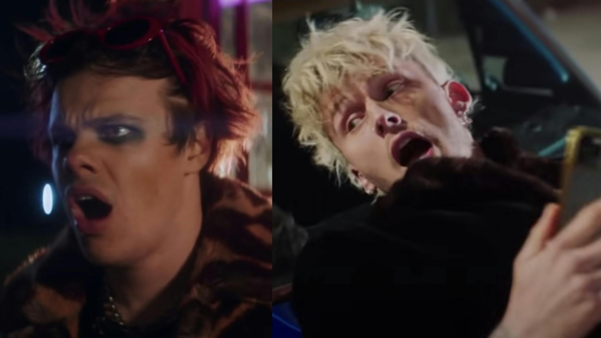 YUNGBLUD and Machine Gun Kelly encounter zombies in Acting Like That video trailer
