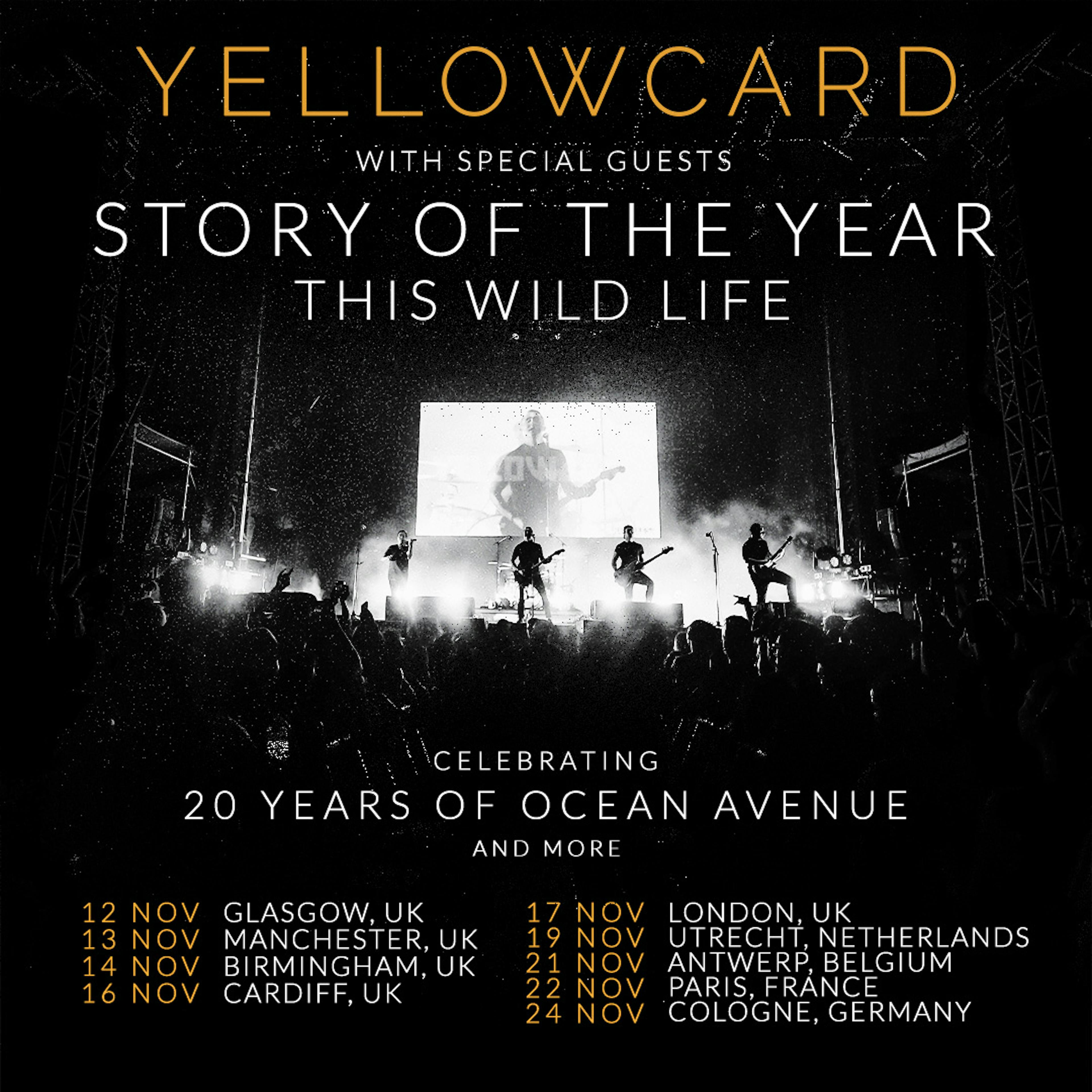 yellowcard tour setlist times