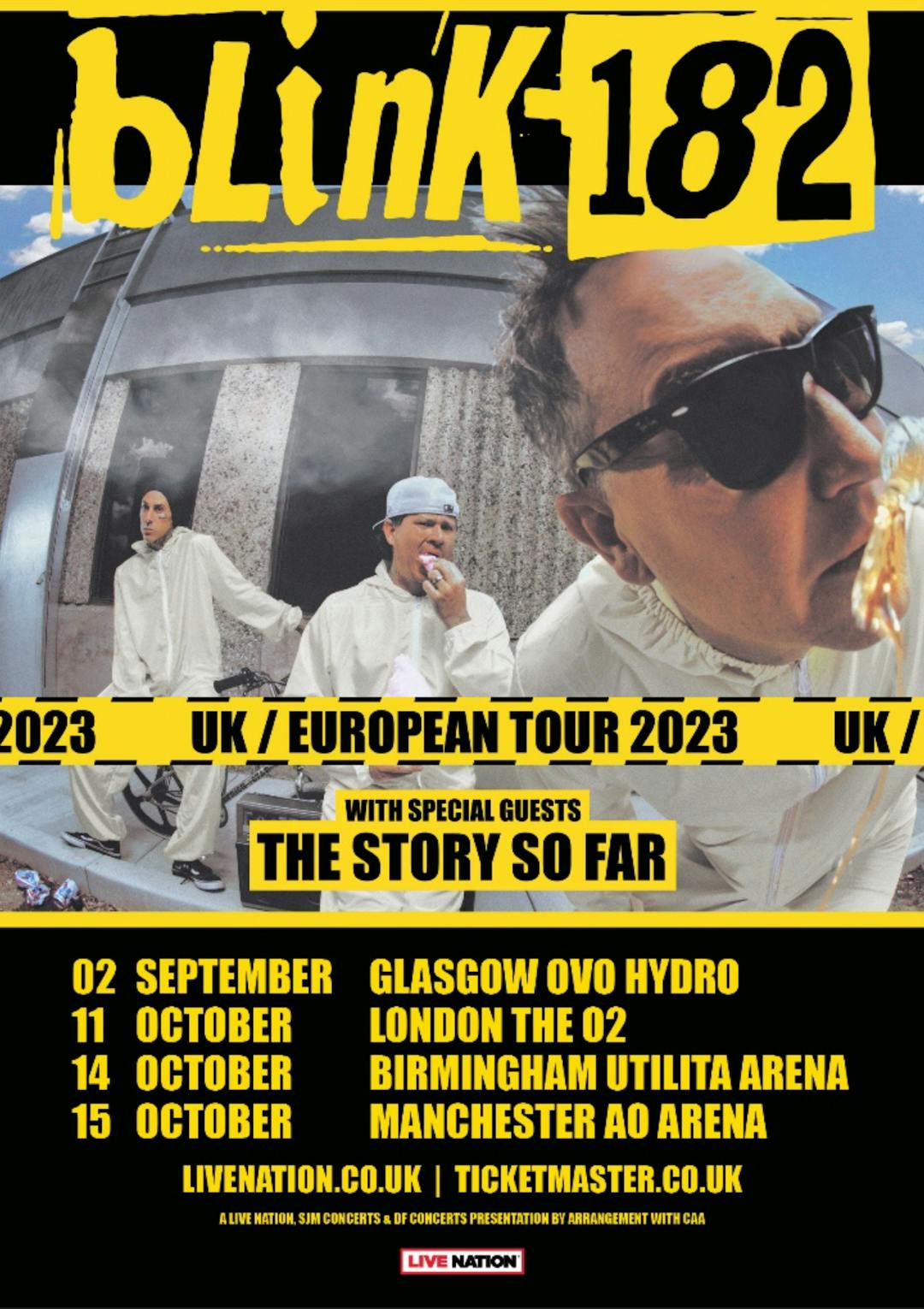 blink 182 european tour 2004