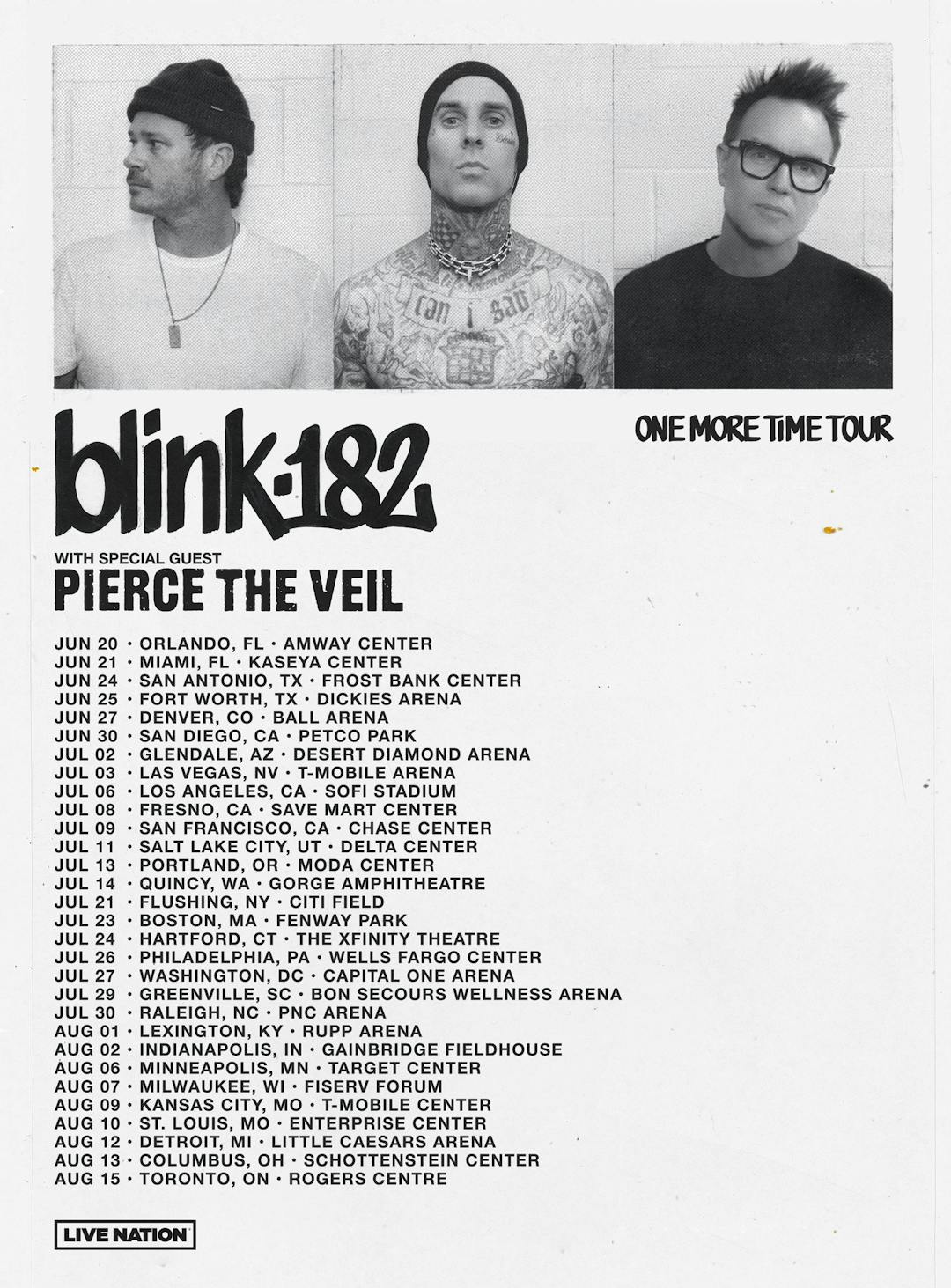 blink182 announce summer 2024 North American headline tour Kerrang!