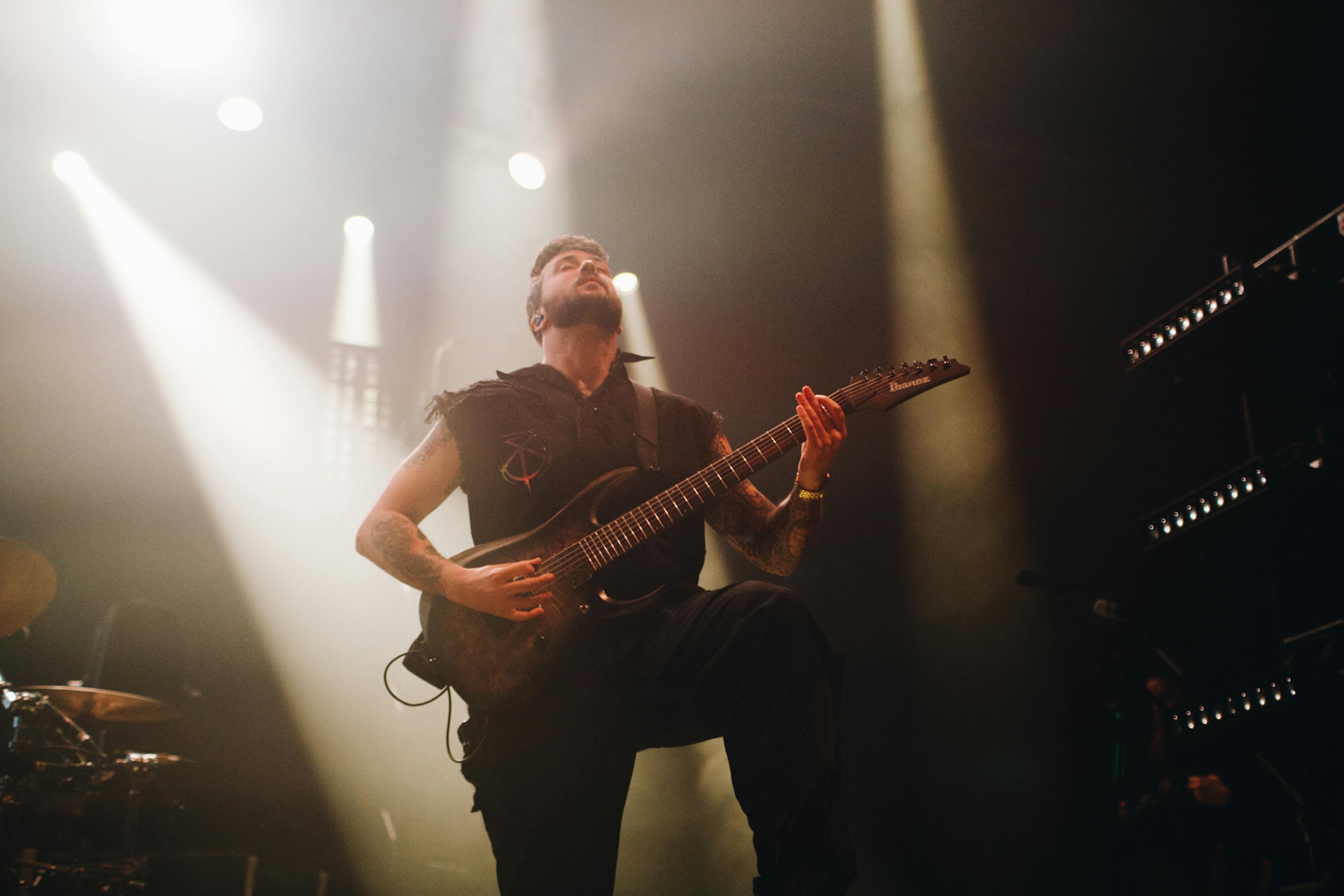 A shot of Brand Of Sacrifice onstage in Manchester