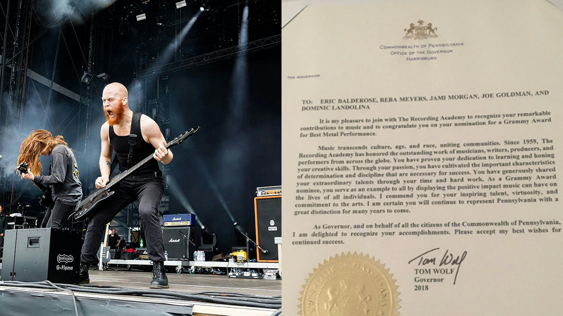 Code Orange Received A Letter Of Recognition From The Pennsylvania Governor