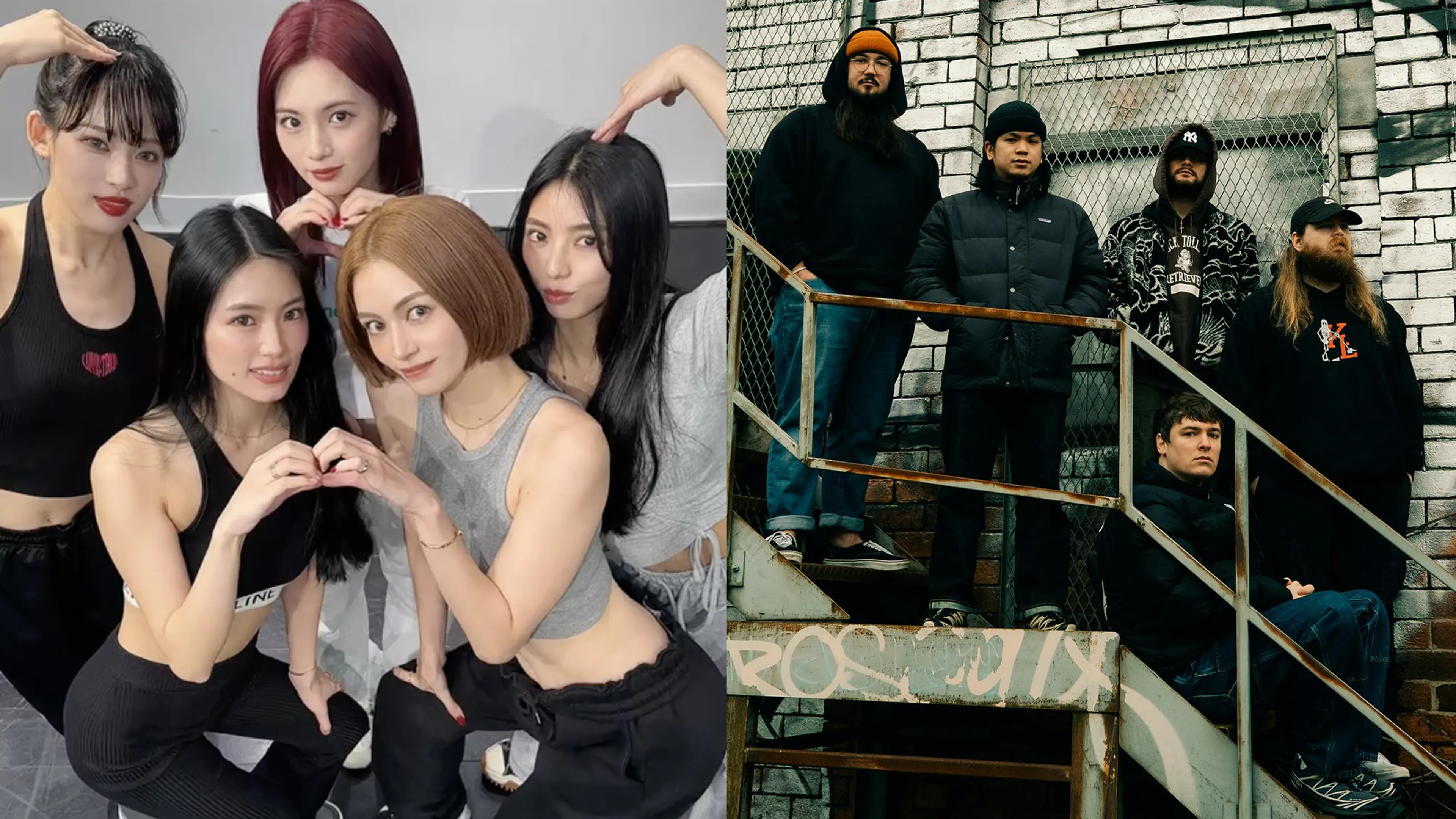 See J-pop group f5ve doing a TikTok dance to Knocked Loose