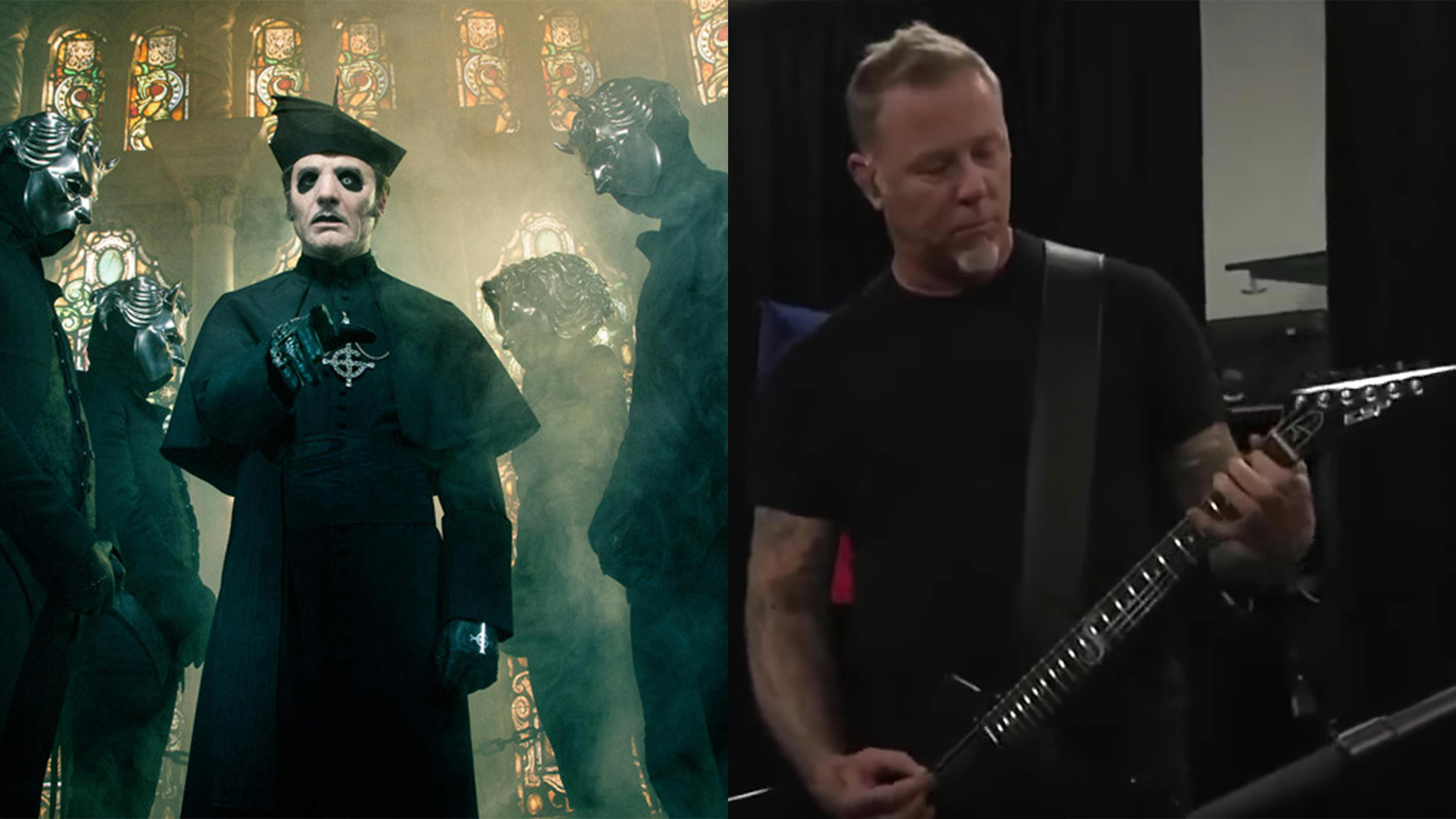 Check Out This Footage Of James Hetfield Jamming A Ghost Song